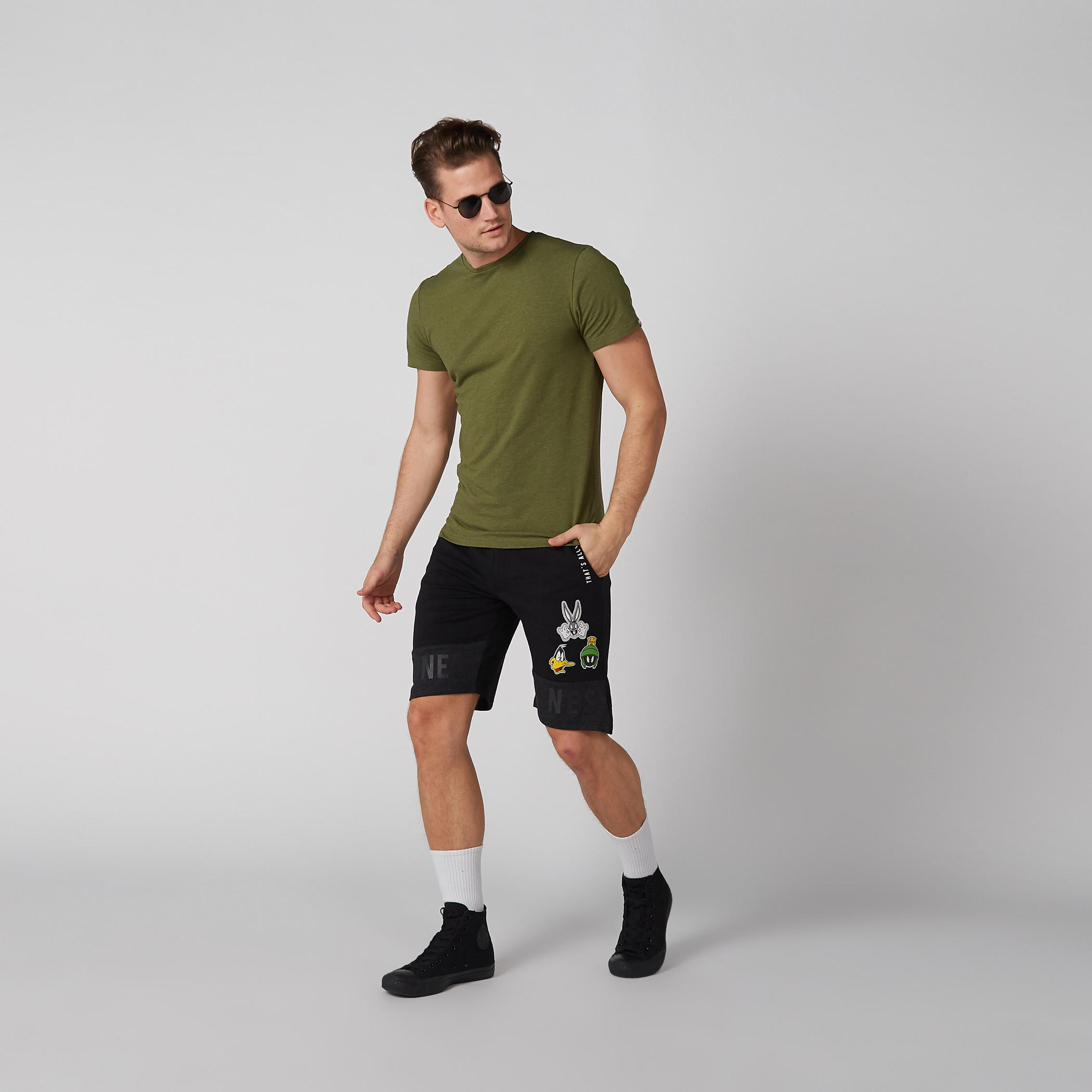 تيشيرت بياقة مستديرة وأكمام قصيرة من لي كوبر-men-clothing-tshirtsandpolos-tshirts-image-4