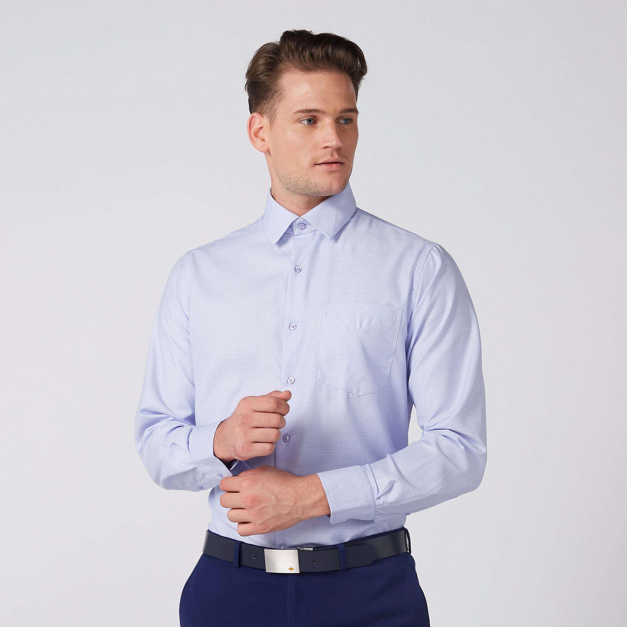 Lee Cooper Formal Belt with Plate Buckle-men-beltsandwallets-belts-image-2