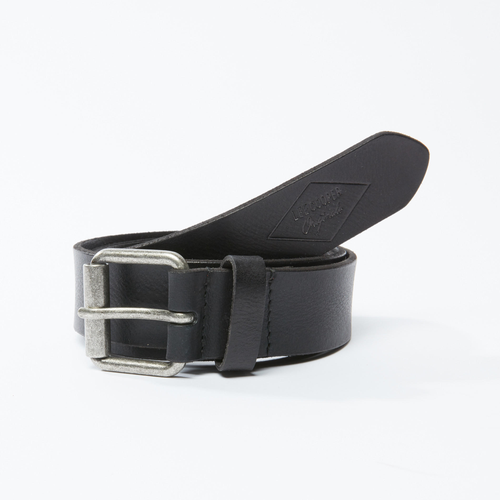 Lee Cooper Textured Belt with Pin Buckle-men-beltsandwallets-belts-image-1