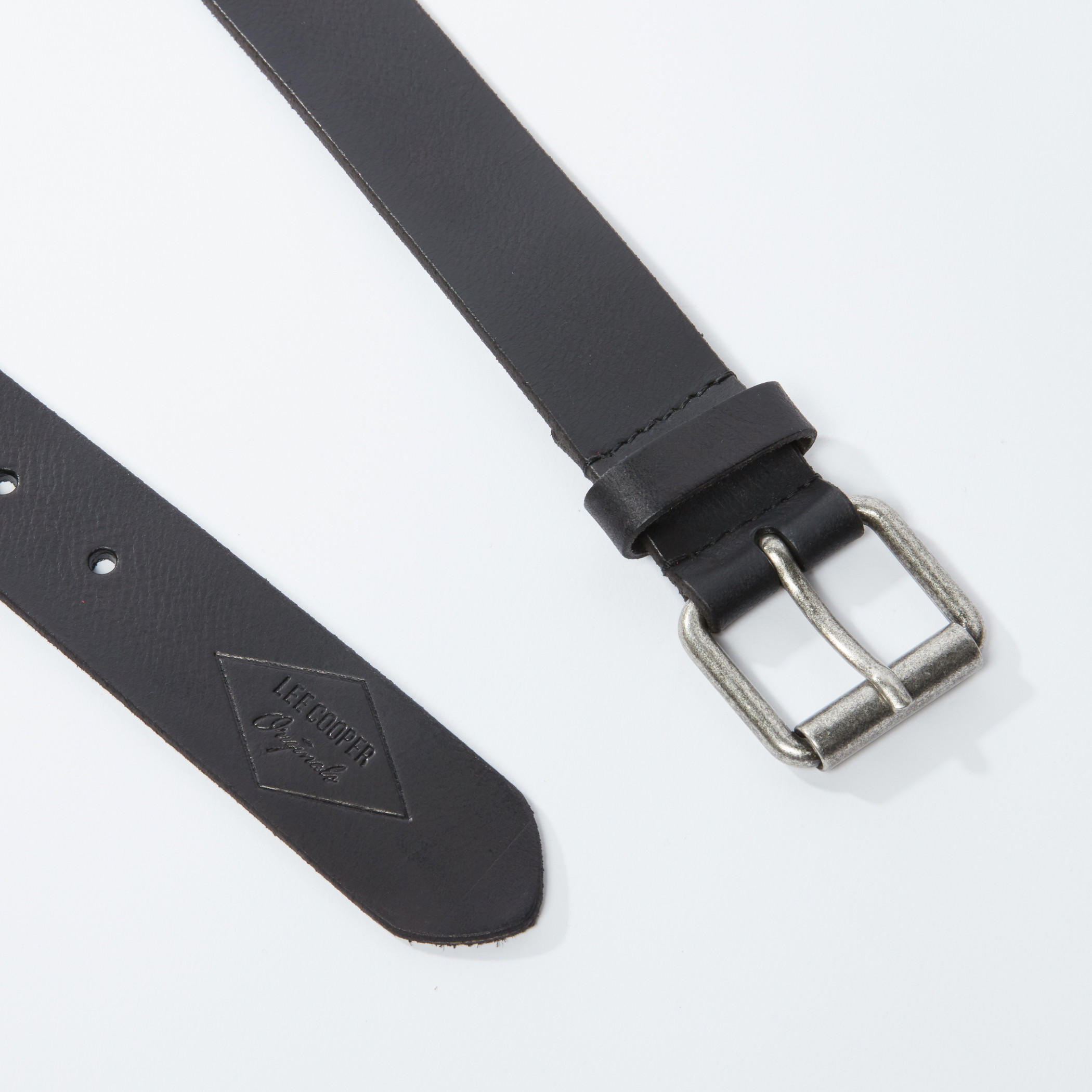 Lee Cooper Textured Belt with Pin Buckle-men-beltsandwallets-belts-image-3