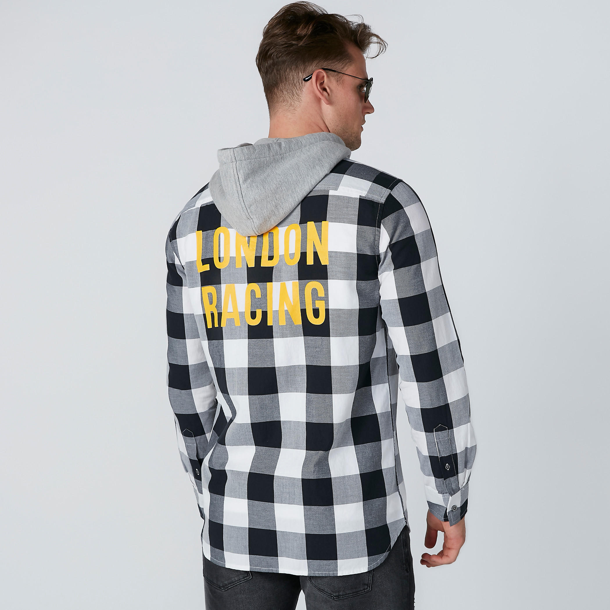 قميص كاروهات بقصّة سليم فيت وأكمام طويلة-men-clothing-shirts-image-2