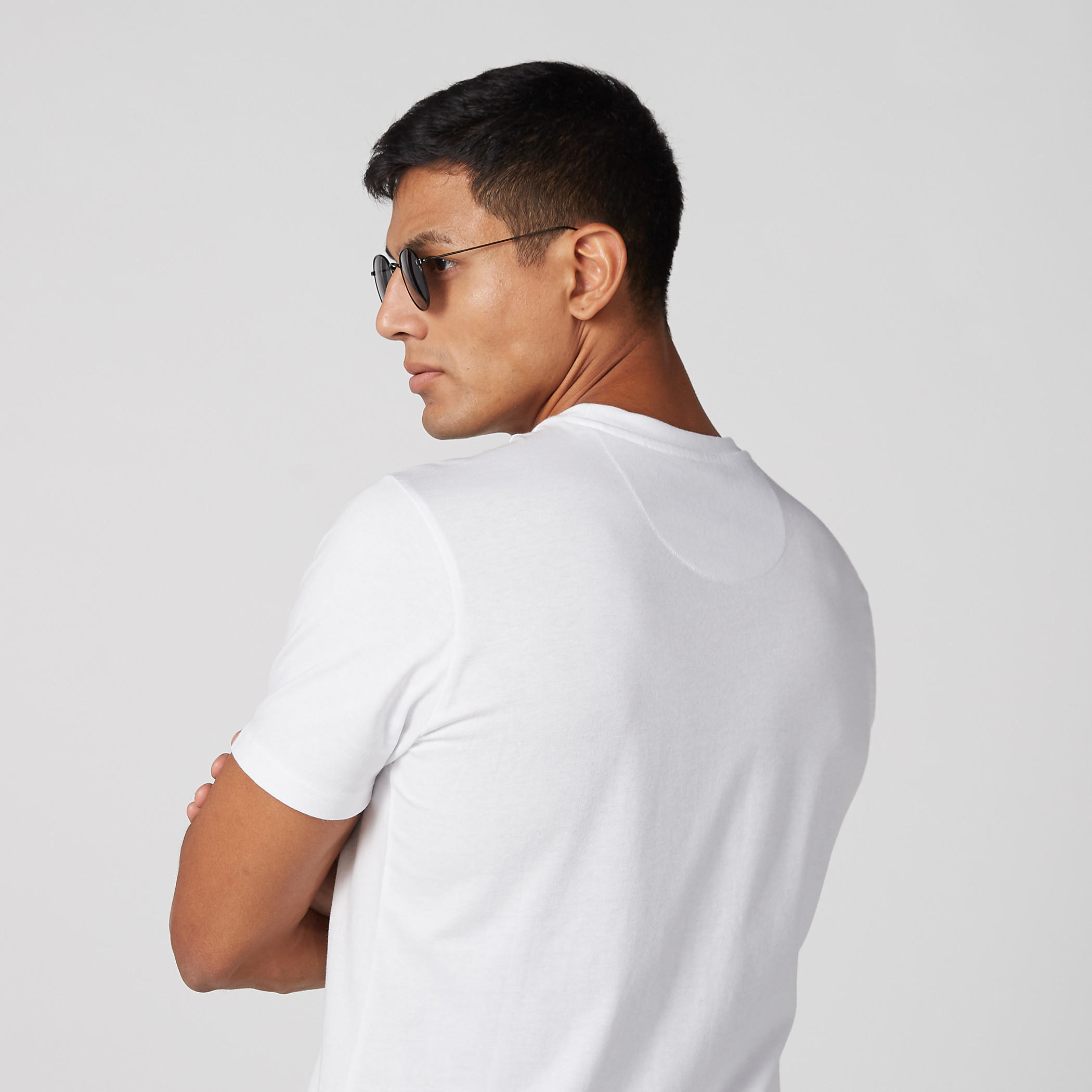 تيشيرت بأكمام قصيرة وجيب على الصدر من لي كوبر-men-clothing-tshirtsandpolos-tshirts-image-5