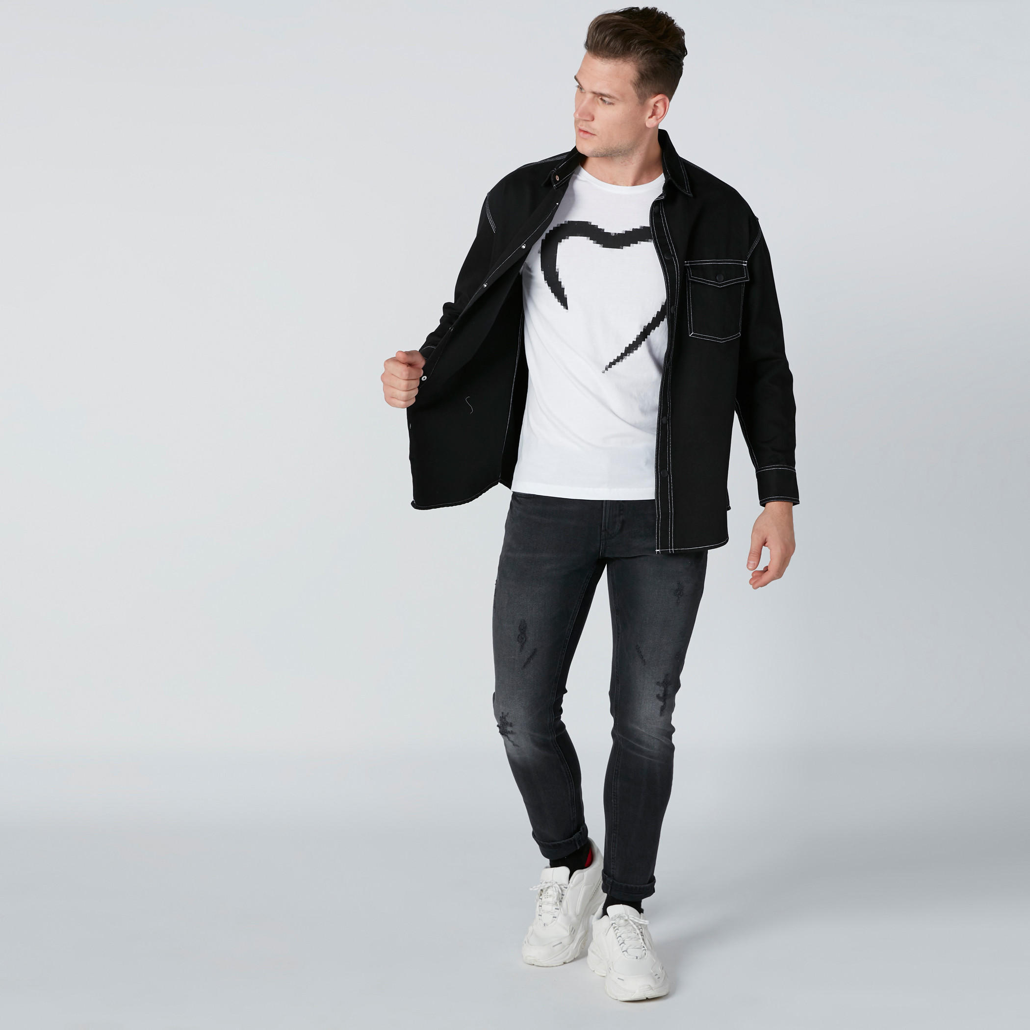 بنطال جينز سليم بتصميم ممزّق وسحّاب-men-clothing-bottoms-jeans-image-1