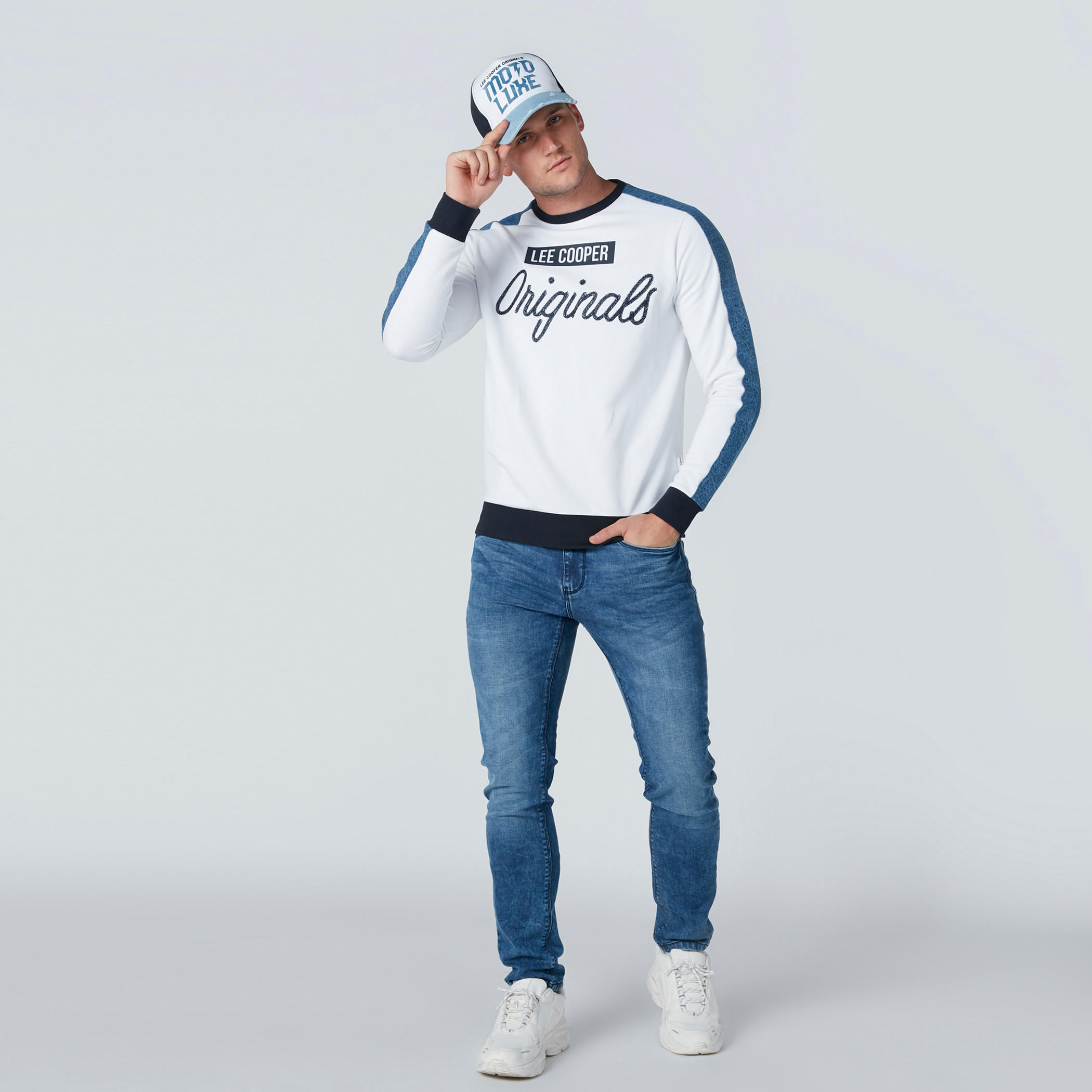 Lee Cooper Embroidered Sweatshirt-men-winterwear-hoodiesandsweatshirts-image-1