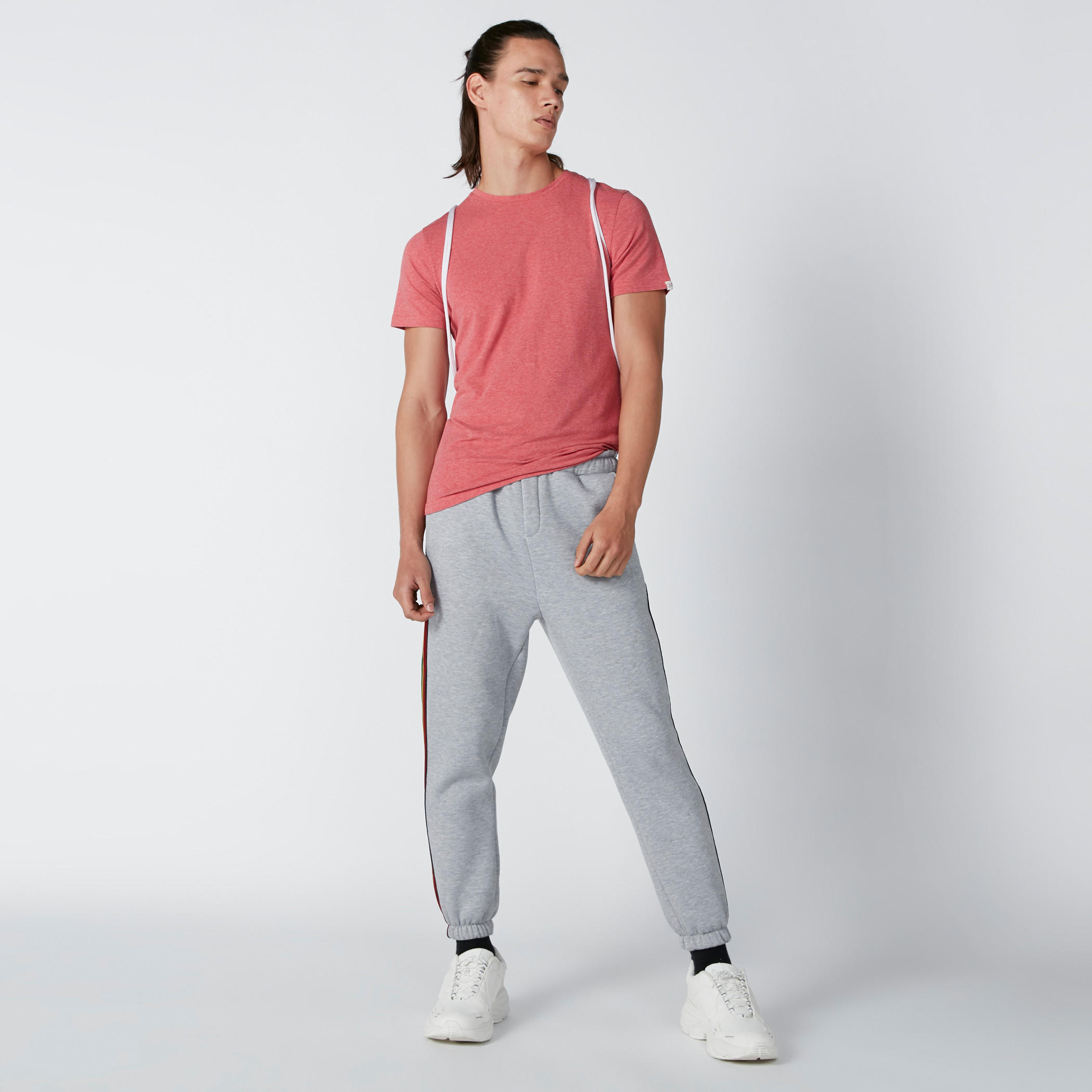 تيشيرت بقصّة عادية وياقة مستديرة وأكمام قصيرة من لي كوبر-men-clothing-tshirtsandpolos-tshirts-image-2