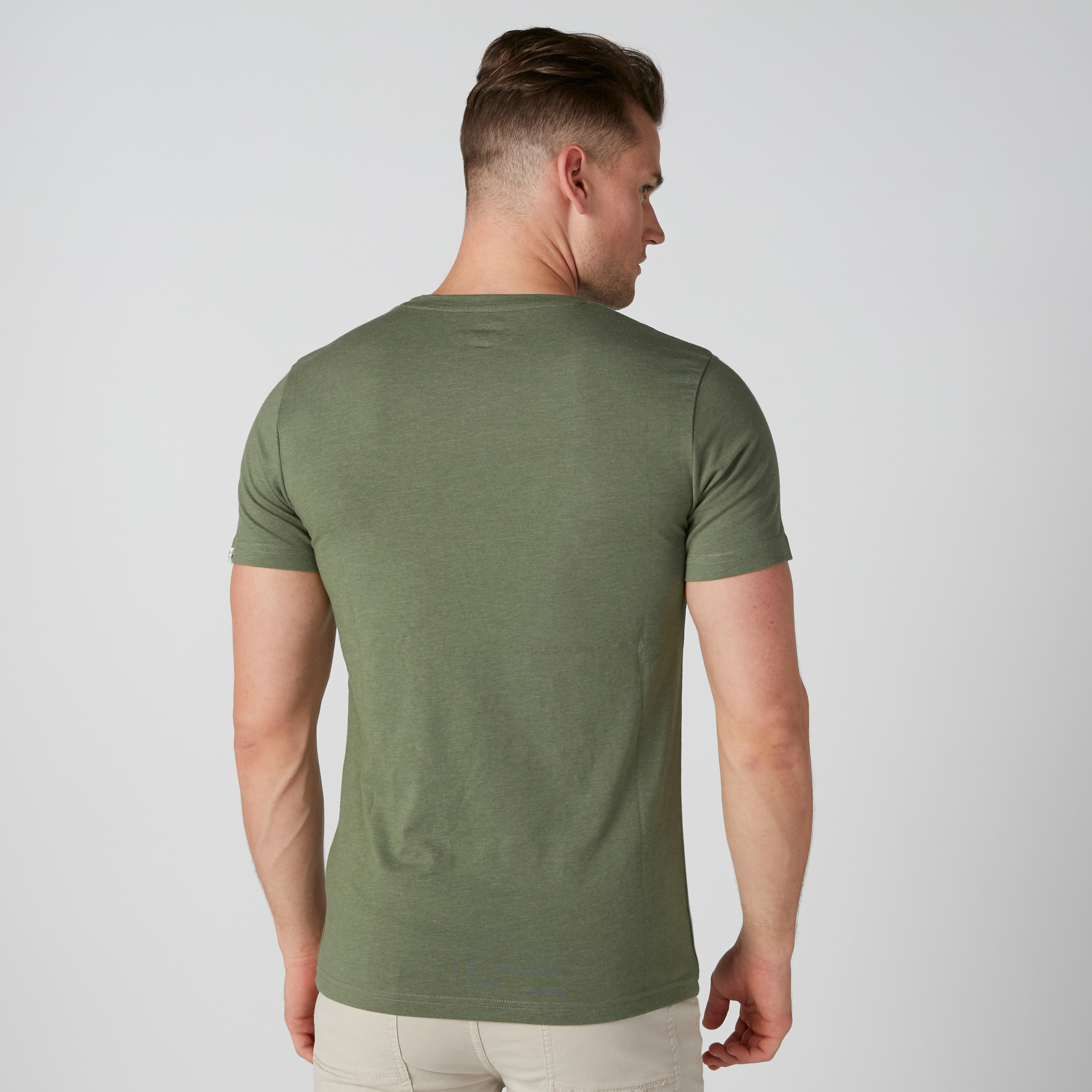 تيشيرت بياقة مستديرة وأكمام قصيرة من لي كوبر-men-clothing-tshirtsandpolos-tshirts-image-3