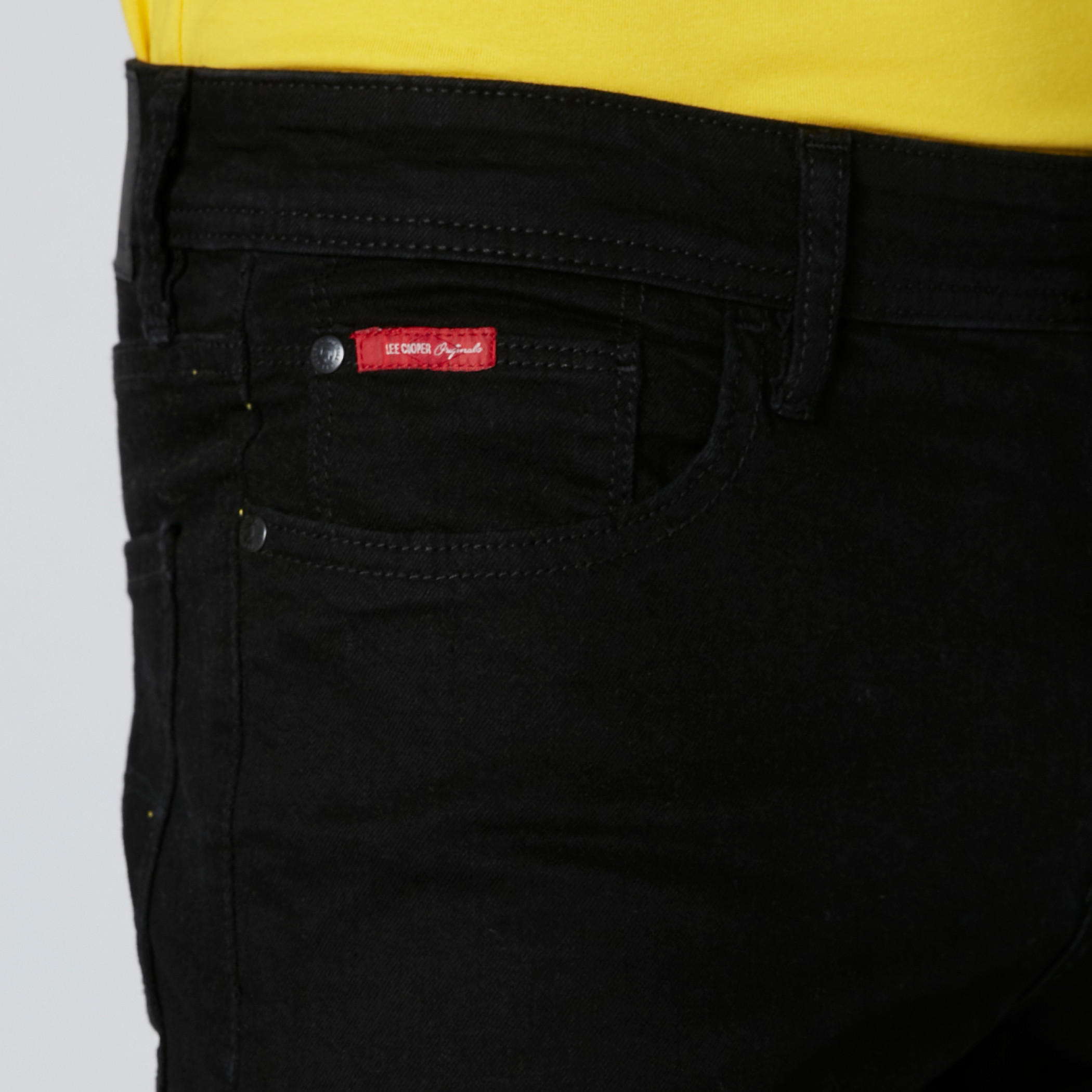 بنطال جينز سكيني بجيوب من لي كوبر-men-clothing-bottoms-jeans-image-4