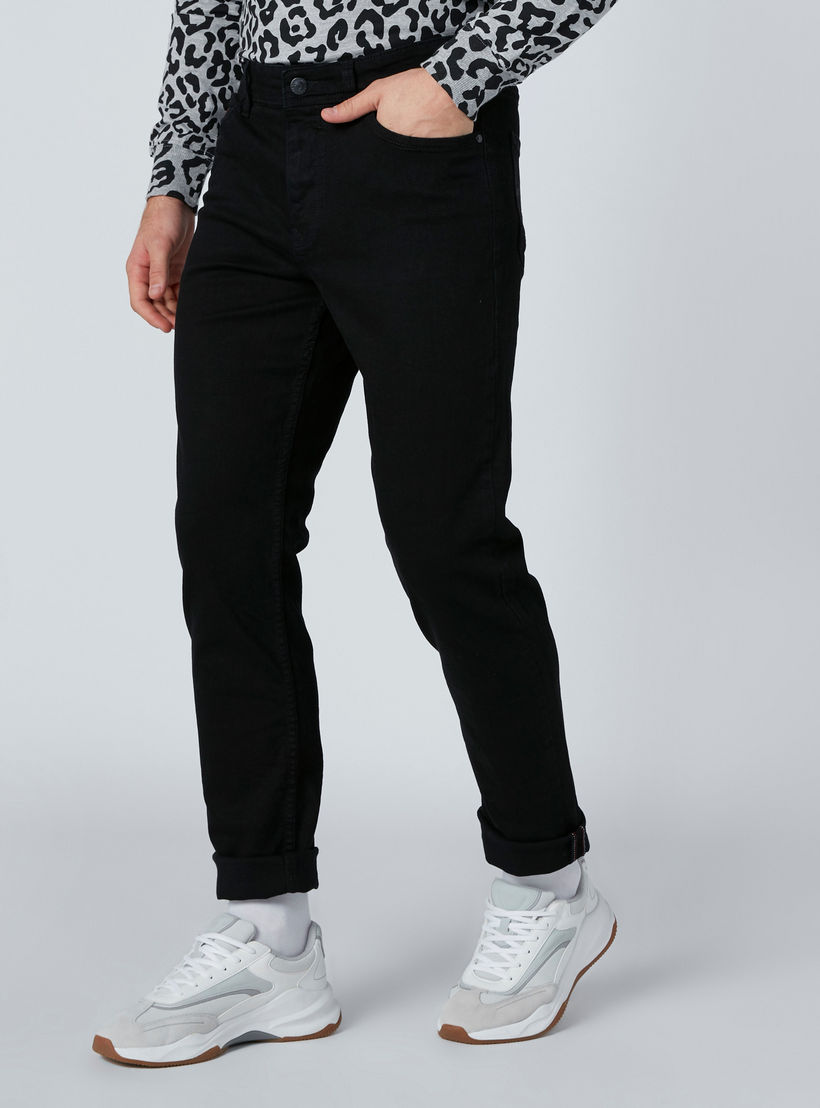بنطال جينز بقصّة مستقيمة وجيوب من لي كوبر-men-clothing-bottoms-jeans-image-1