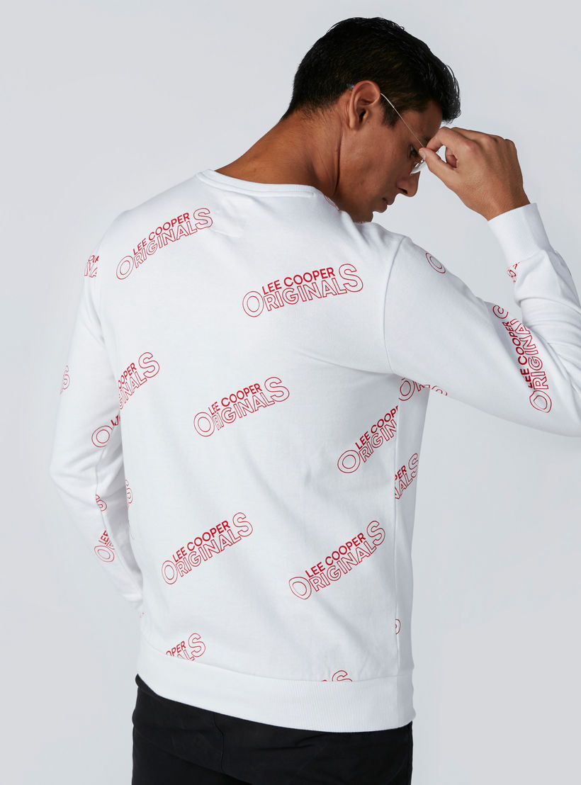 Printed Sweatshirt with Crew Neck-men-winterwear-hoodiesandsweatshirts-image-2