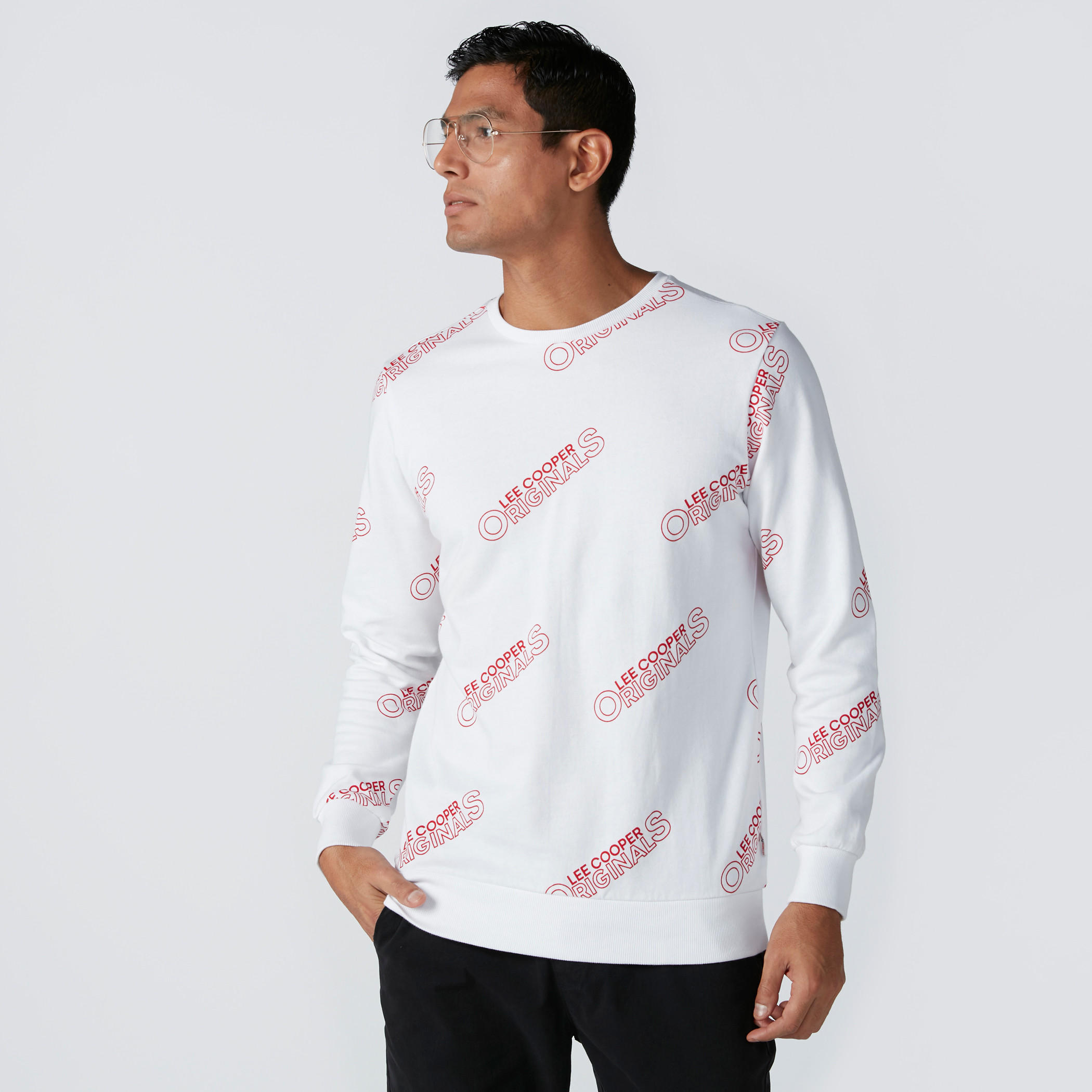 Printed Sweatshirt with Crew Neck-men-winterwear-hoodiesandsweatshirts-image-3