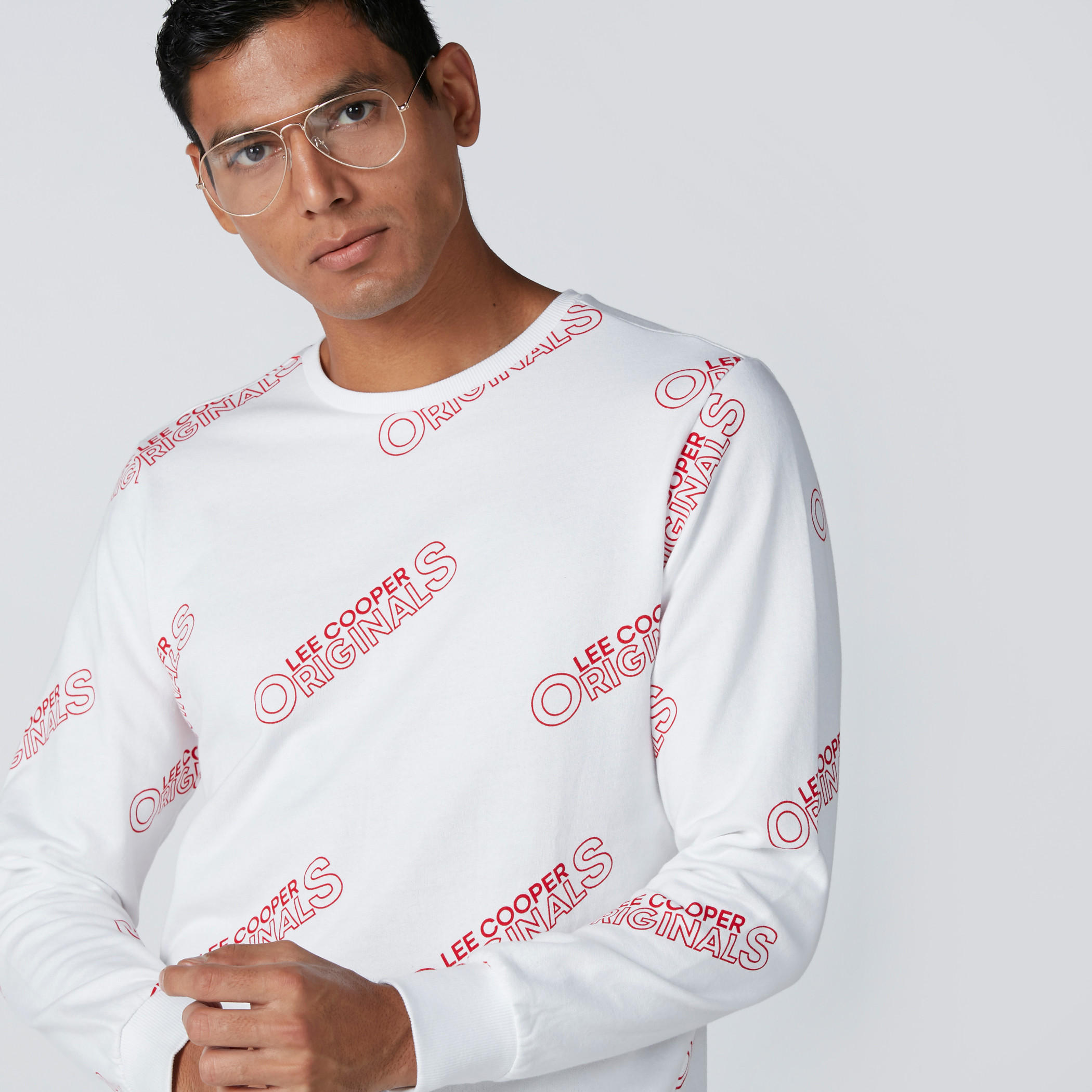 Printed Sweatshirt with Crew Neck-men-winterwear-hoodiesandsweatshirts-image-4