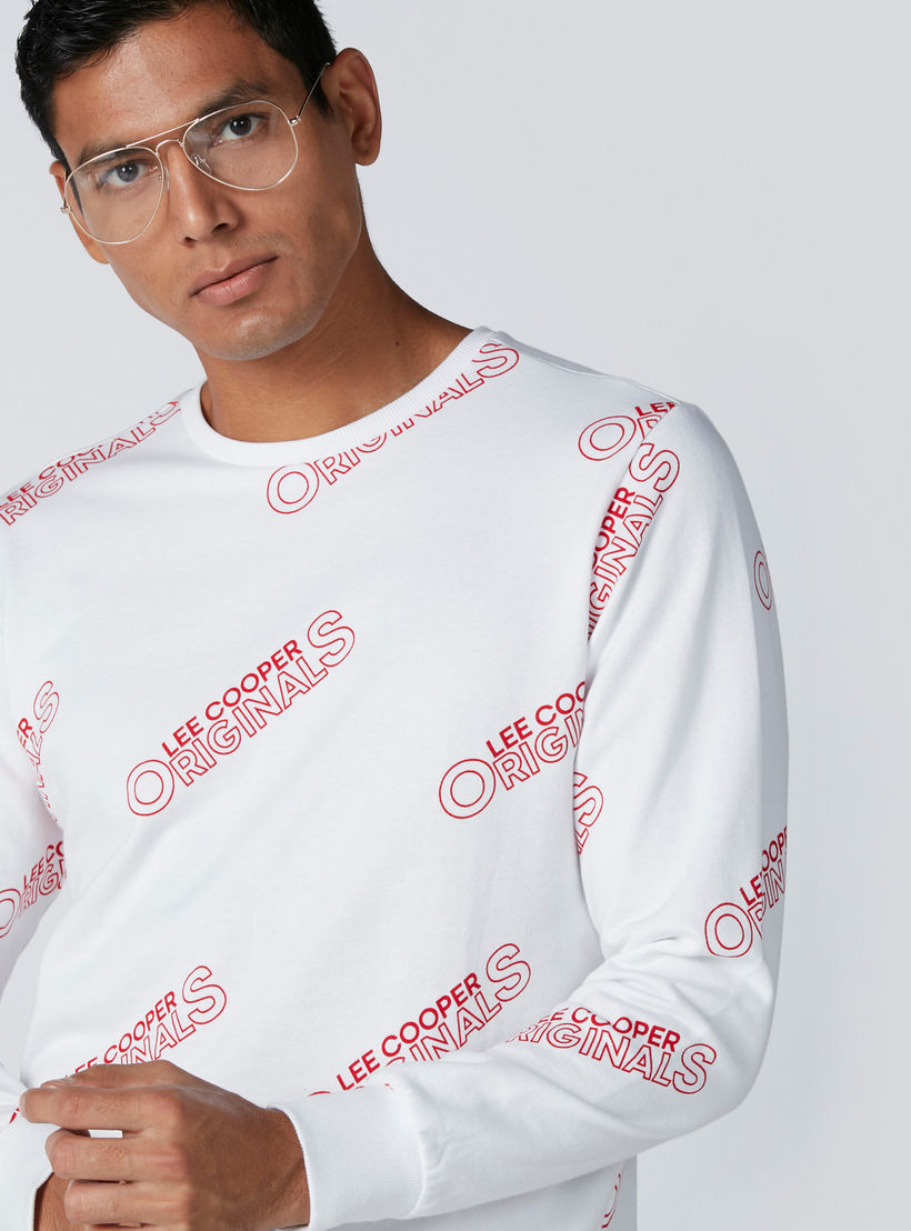 Printed Sweatshirt with Crew Neck-men-winterwear-hoodiesandsweatshirts-image-4