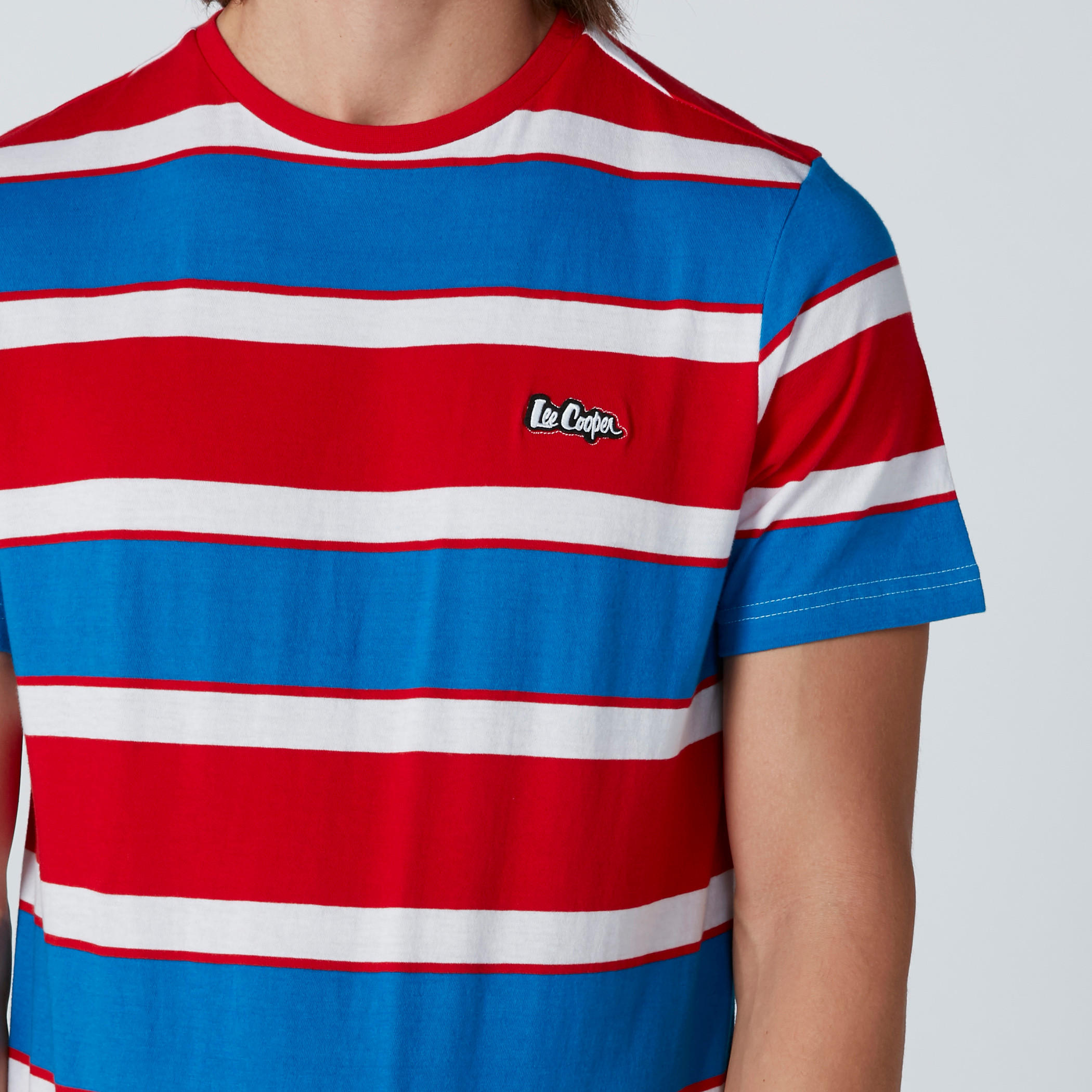 Lee Cooper Striped T-Shirt with Crew Neck-men-clothing-tshirtsandpolos-tshirts-image-4