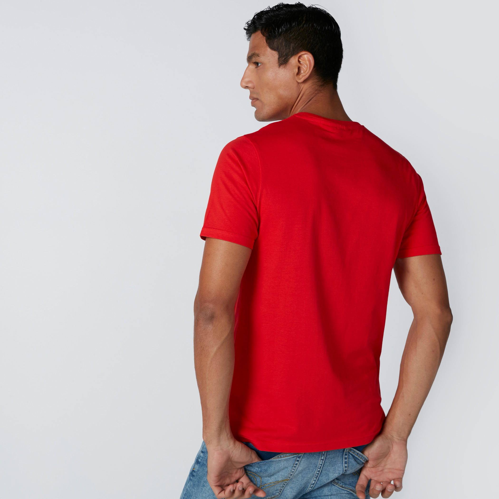 Lee Cooper Printed T-Shirt with Crew Neck-men-clothing-tshirtsandpolos-tshirts-image-2