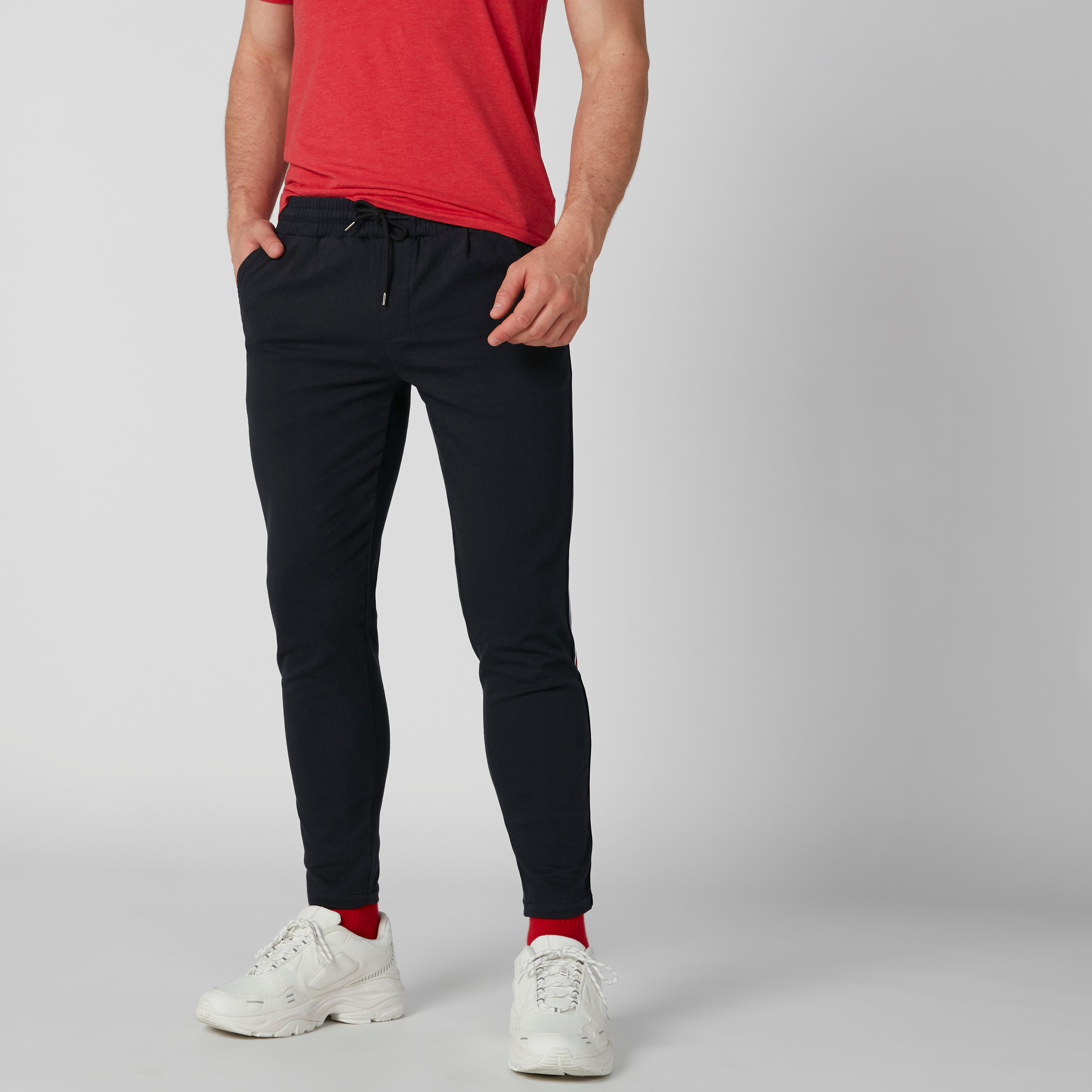 بنطال برباط وجيوب وشريطة من لي كوبر-men-clothing-bottoms-joggers-image-4