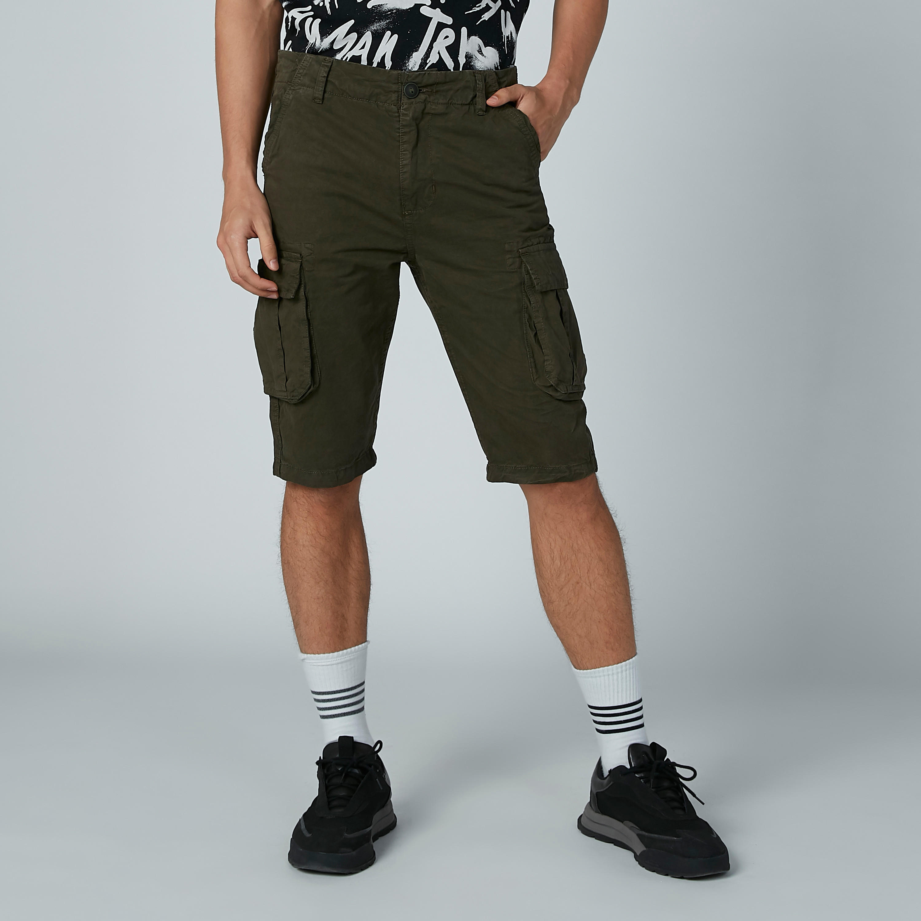 Lee Cooper Solid Shorts with Pocket Detail-men-clothing-bottoms-shorts-image-1