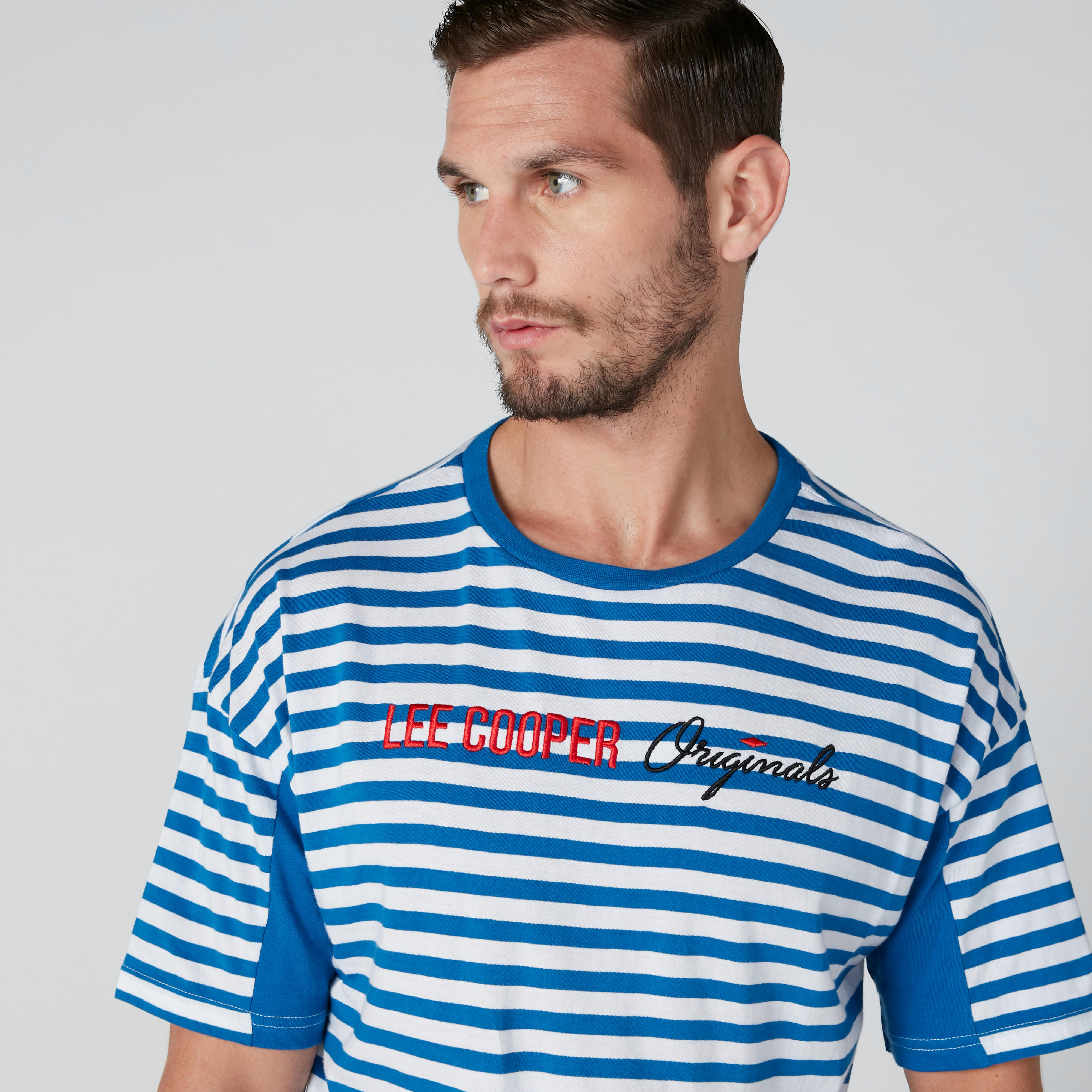 تيشيرت مستدام سليم فيت مقلّم بأكمام قصيرة-men-clothing-tshirtsandpolos-tshirts-image-4