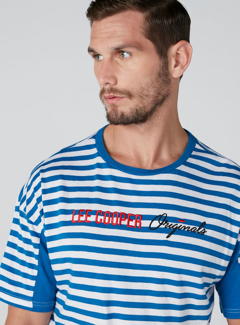 تيشيرت مستدام سليم فيت مقلّم بأكمام قصيرة-men-clothing-tshirtsandpolos-tshirts-image-4