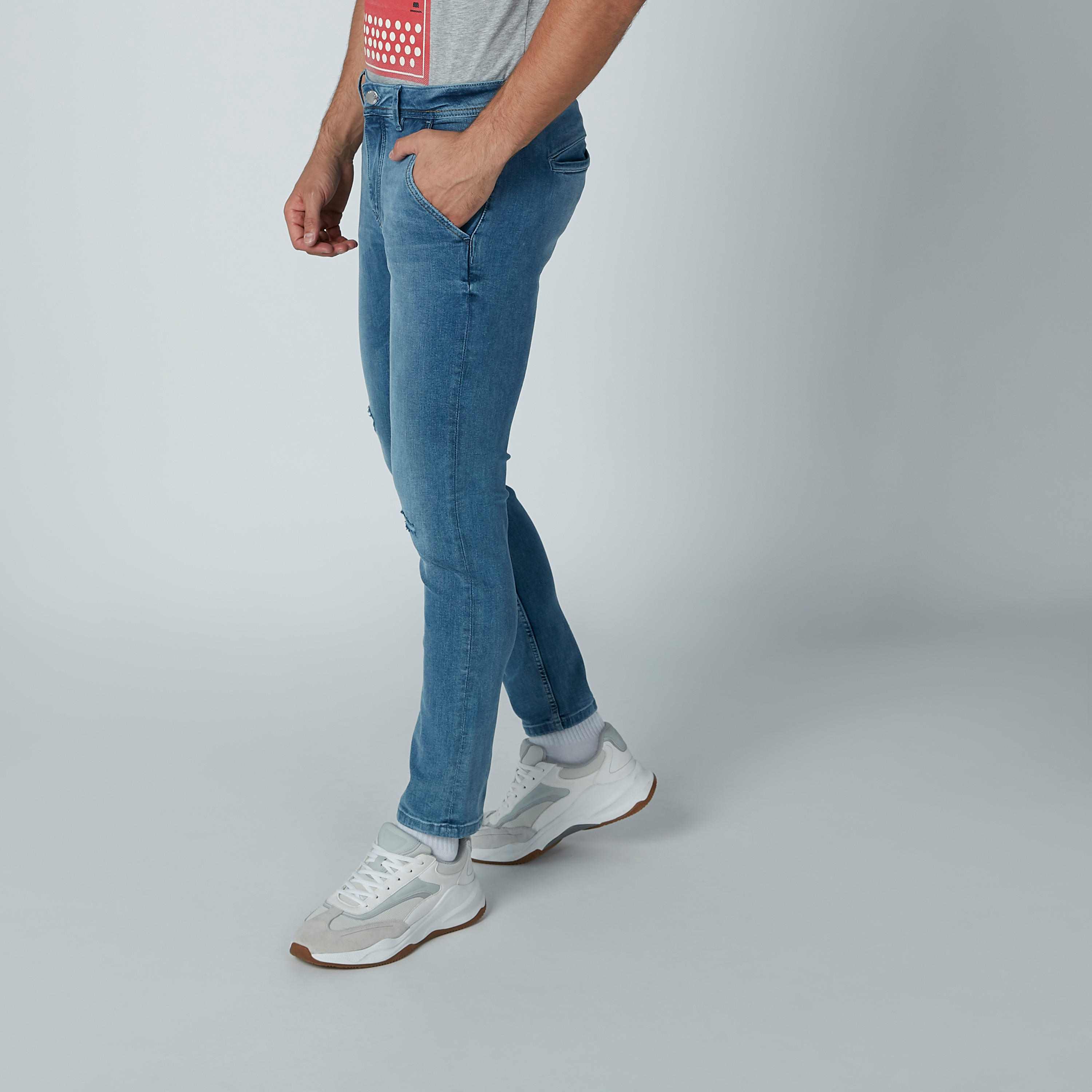 بنطال جينز مضلّع بجيوب من لي كوبر-men-clothing-bottoms-jeans-image-3