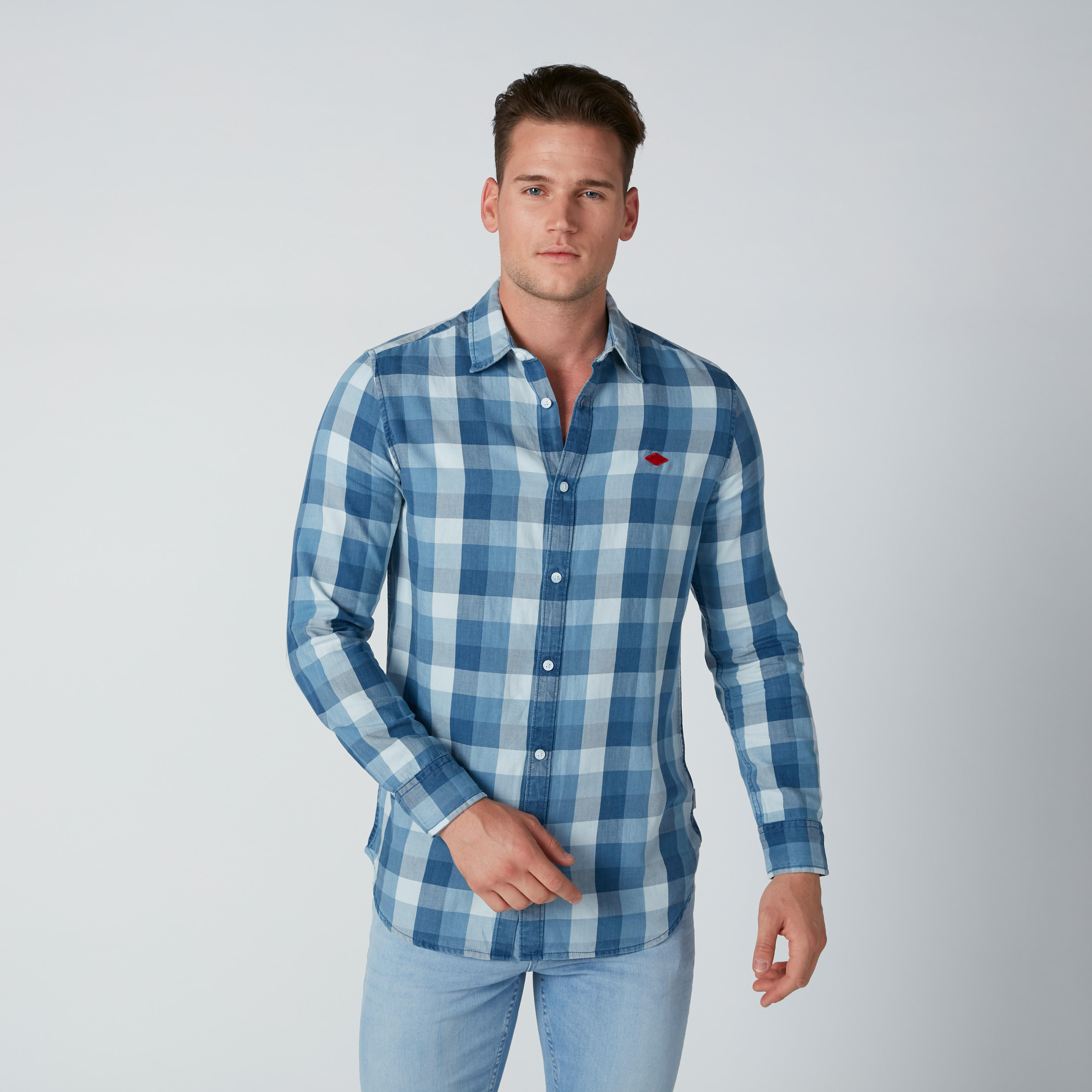 Sustainable Chequered Shirt with Complete Placket-men-clothing-shirts-image-2