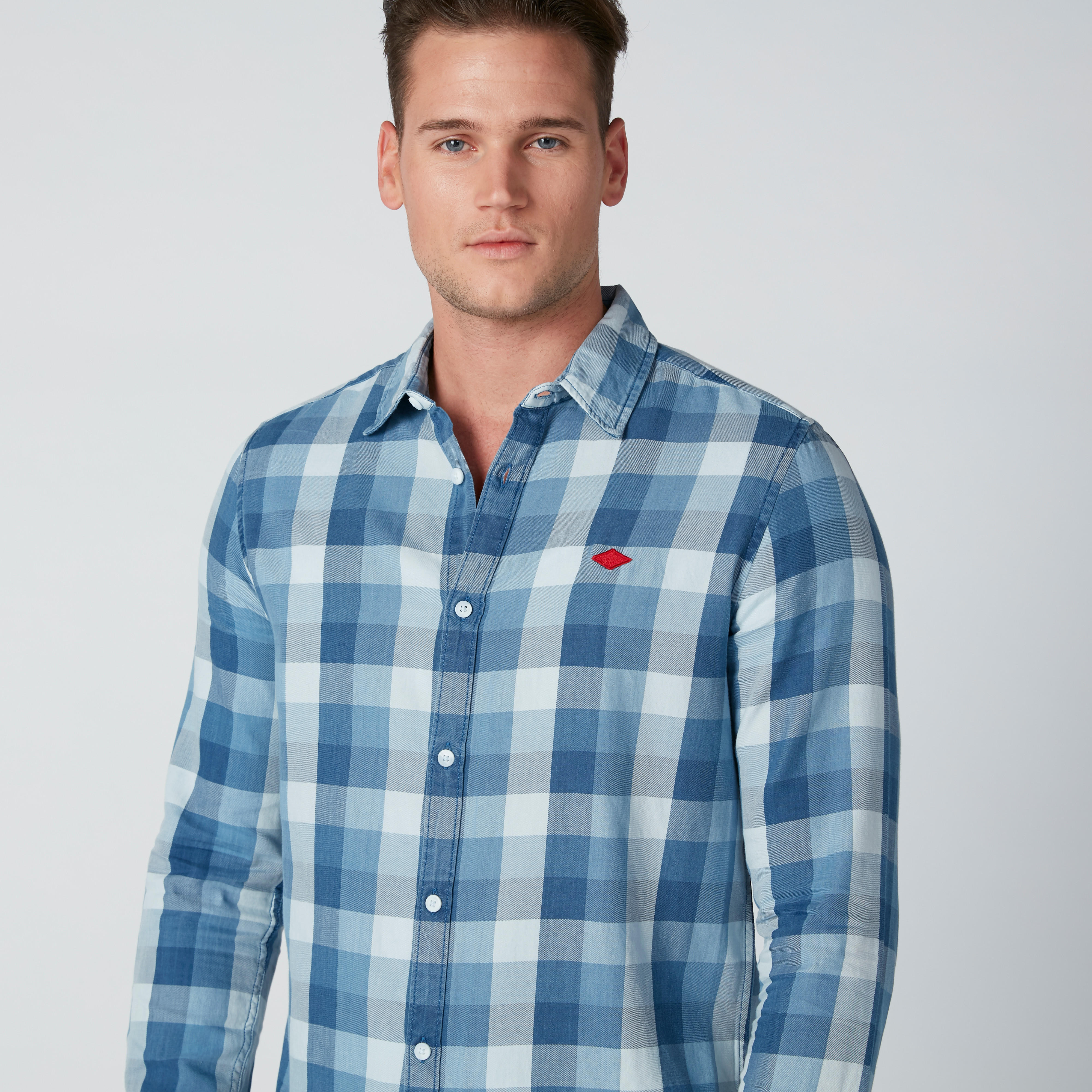 Sustainable Chequered Shirt with Complete Placket-men-clothing-shirts-image-4