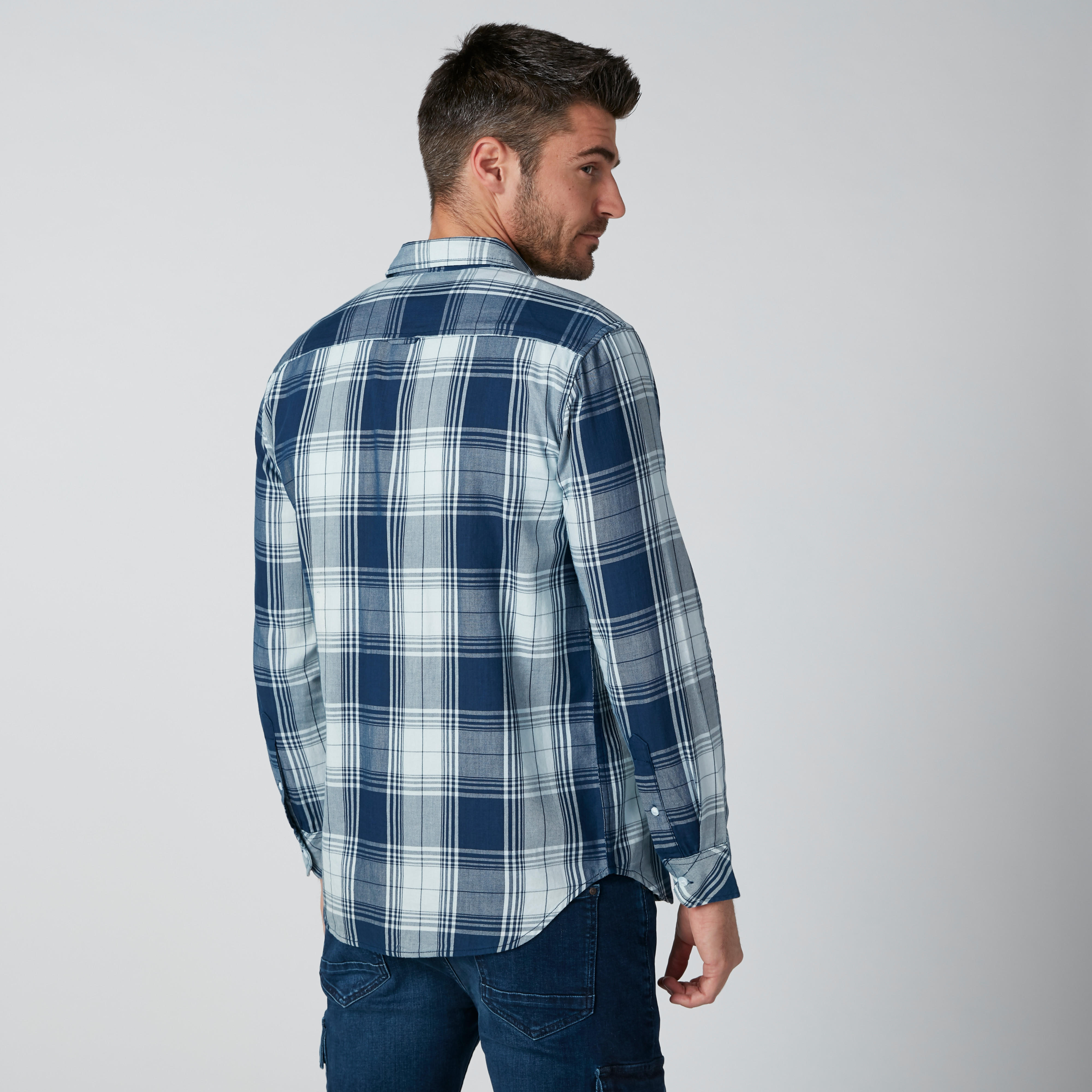 قميص مستدام كاروهات بأكمام طويلة-men-clothing-shirts-image-3