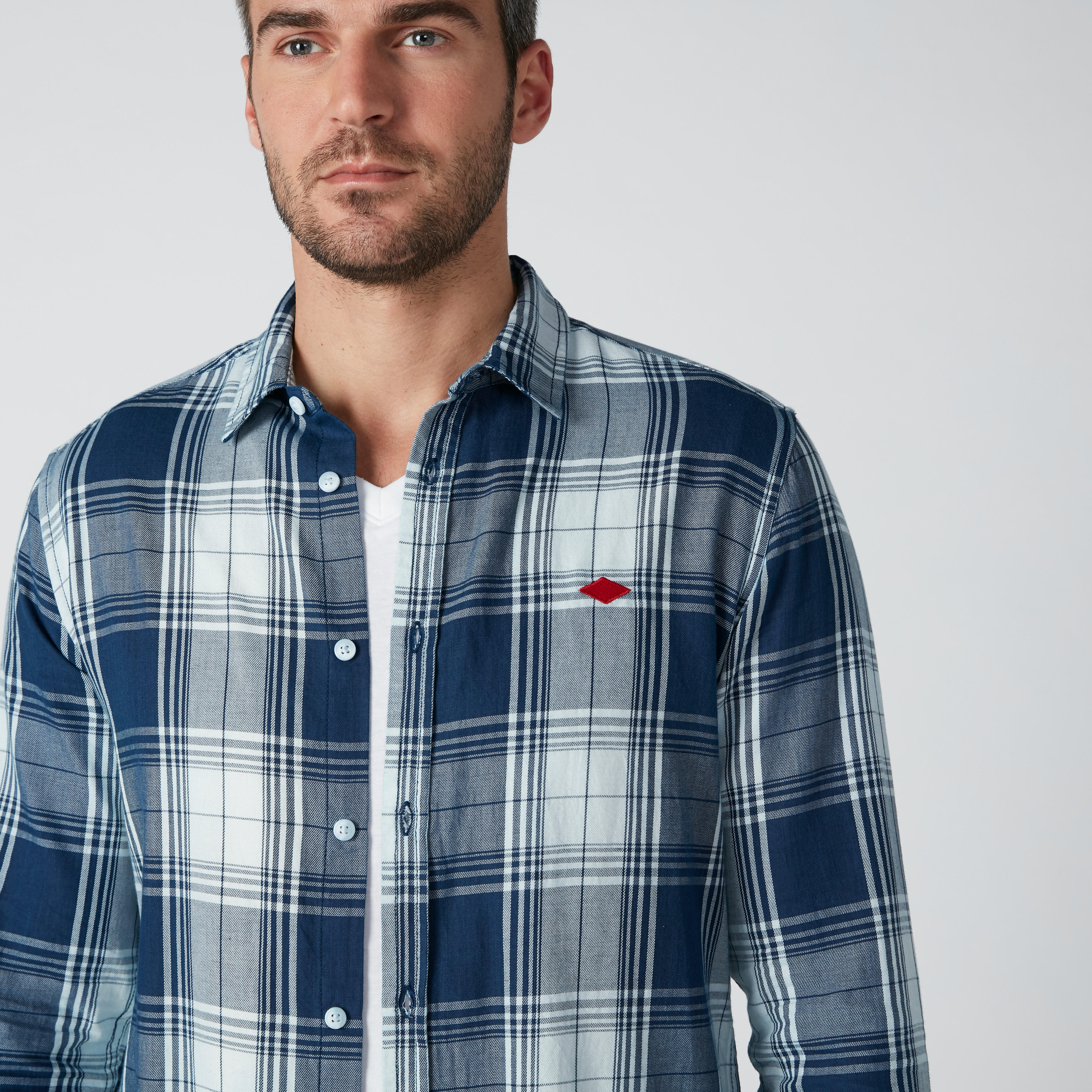 قميص مستدام كاروهات بأكمام طويلة-men-clothing-shirts-image-4