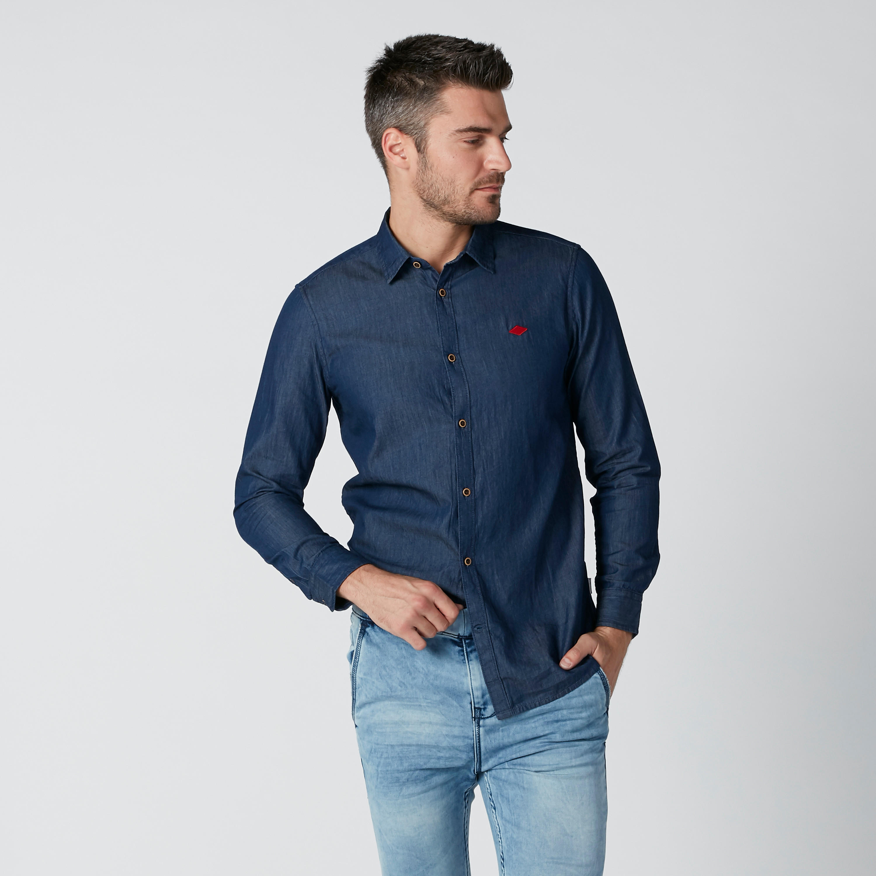 Sustainable Long Sleeves Shirt with Complete Placket-men-clothing-shirts-image-2