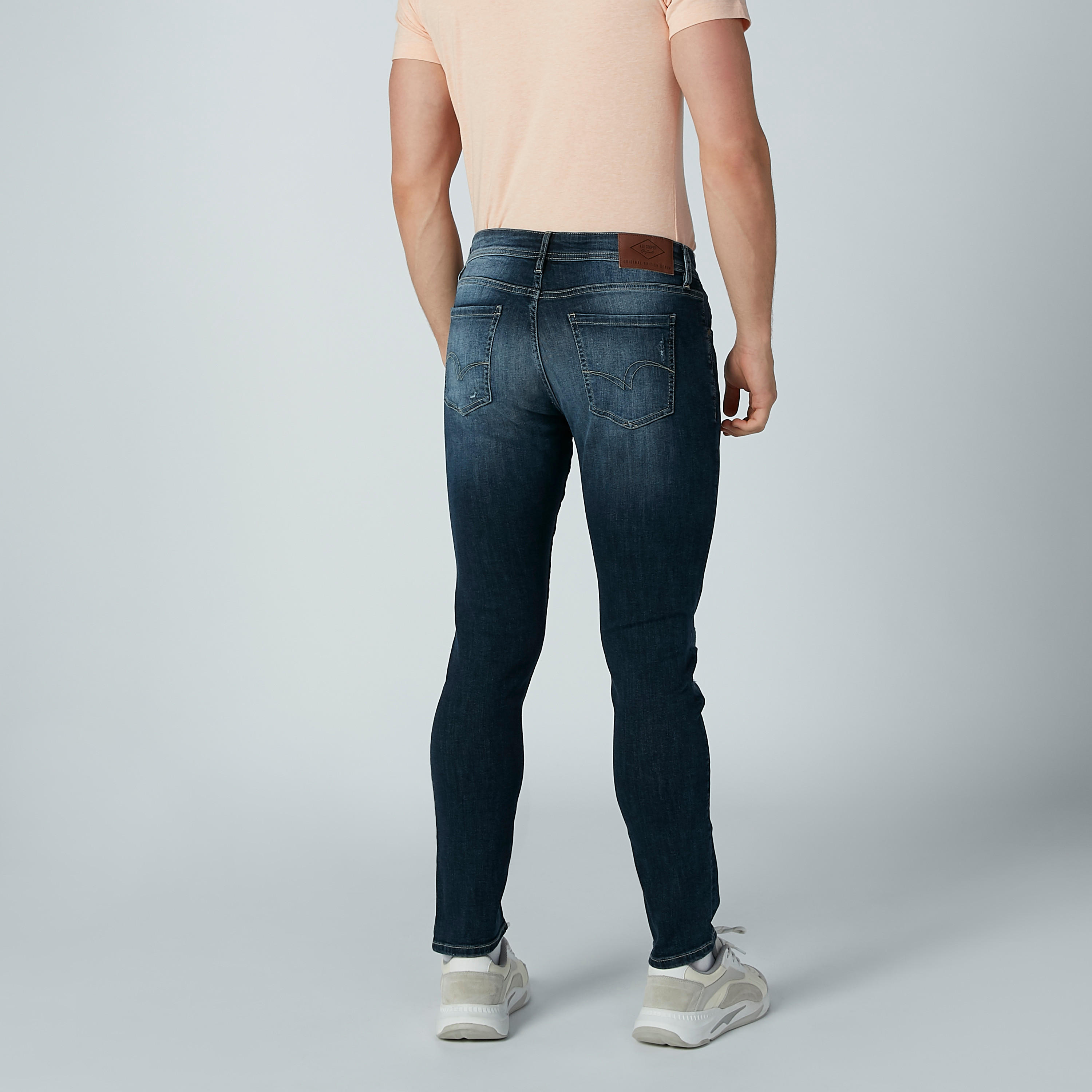 Lee Cooper Ripped Jeans in Slim Fit with Belt Loops-men-clothing-bottoms-jeans-image-6