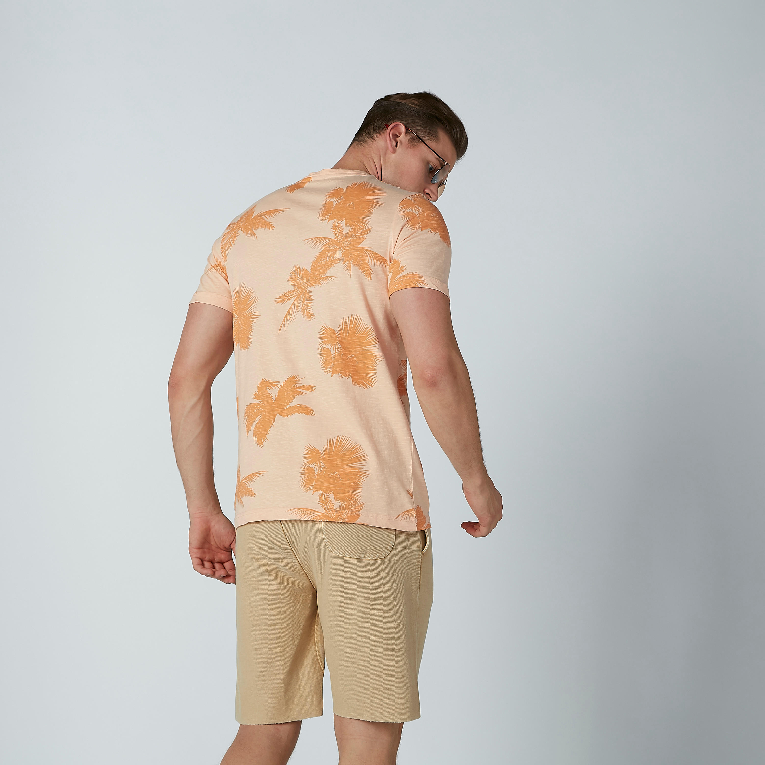 Lee Cooper Printed T-shirt with Crew Neck and Short Sleeves-men-clothing-tshirtsandpolos-tshirts-image-4