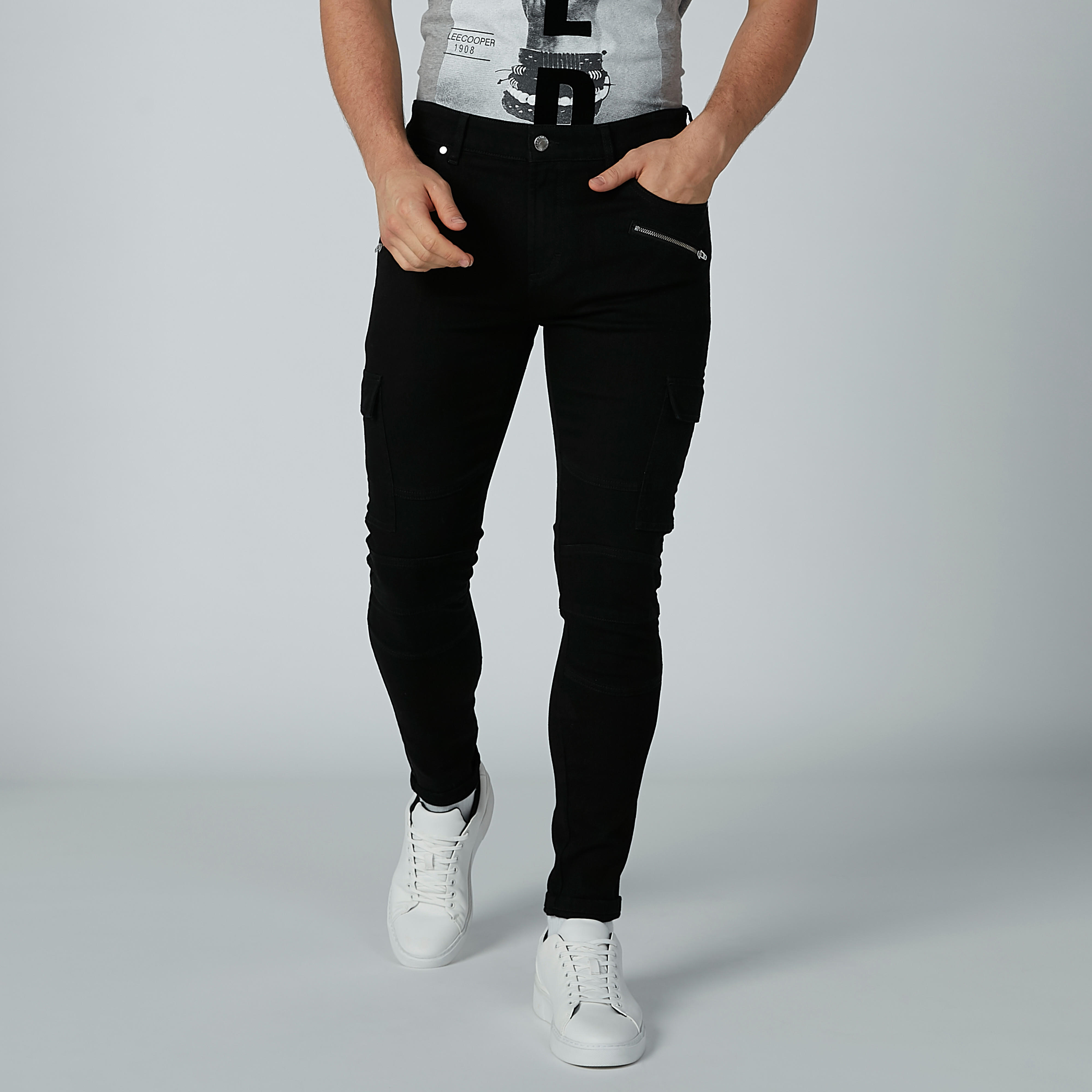 بنطال جينز طويل بجيوب وسحّاب من لي كوبر-men-clothing-bottoms-jeans-image-1