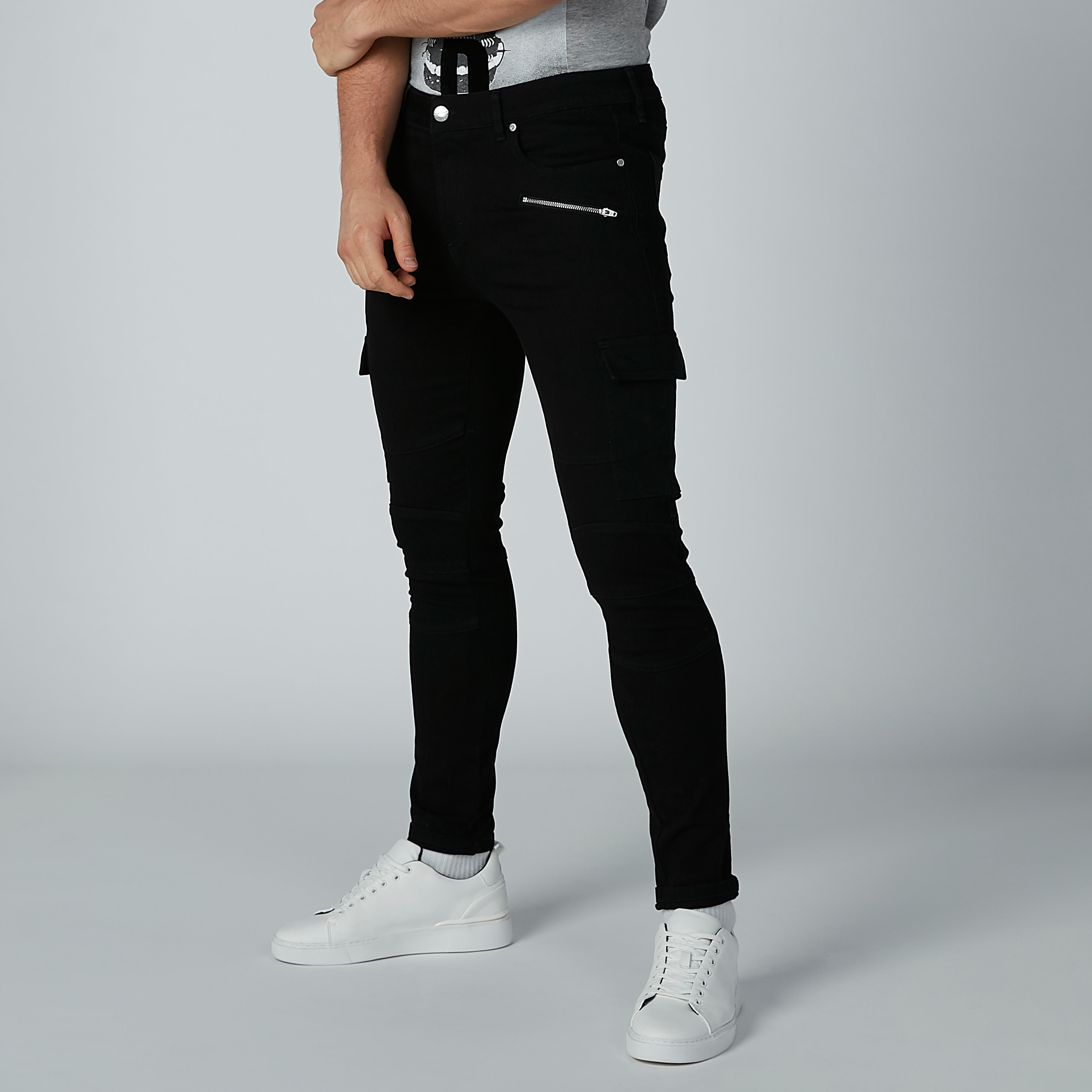 بنطال جينز طويل بجيوب وسحّاب من لي كوبر-men-clothing-bottoms-jeans-image-3