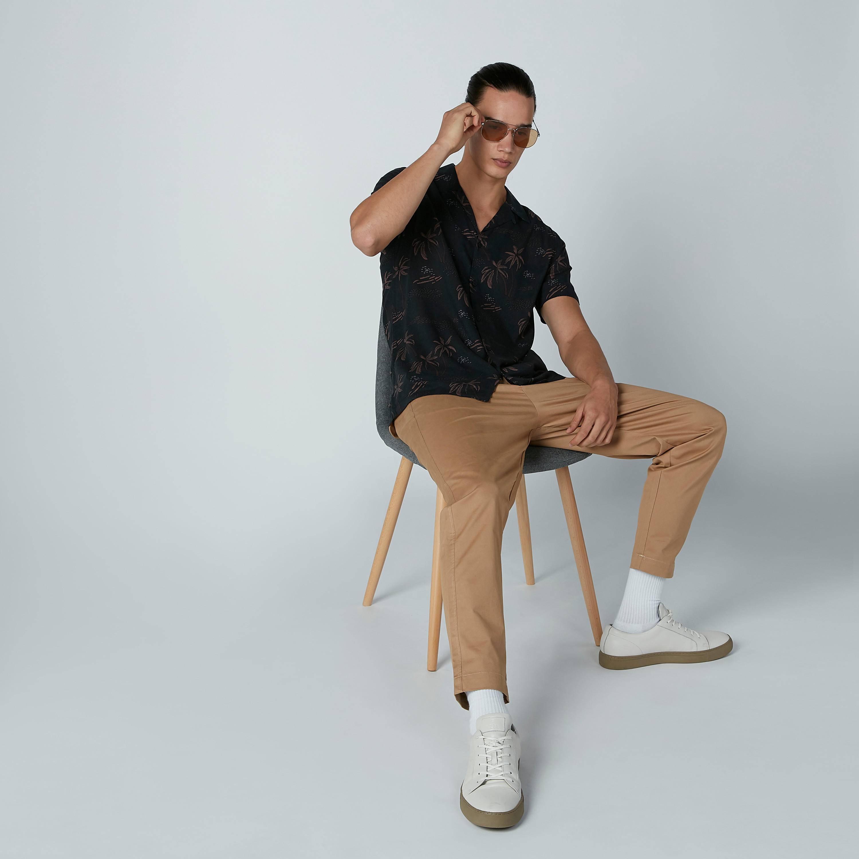 Lee Cooper Printed Shirt with Short Sleeves-men-clothing-shirts-image-4