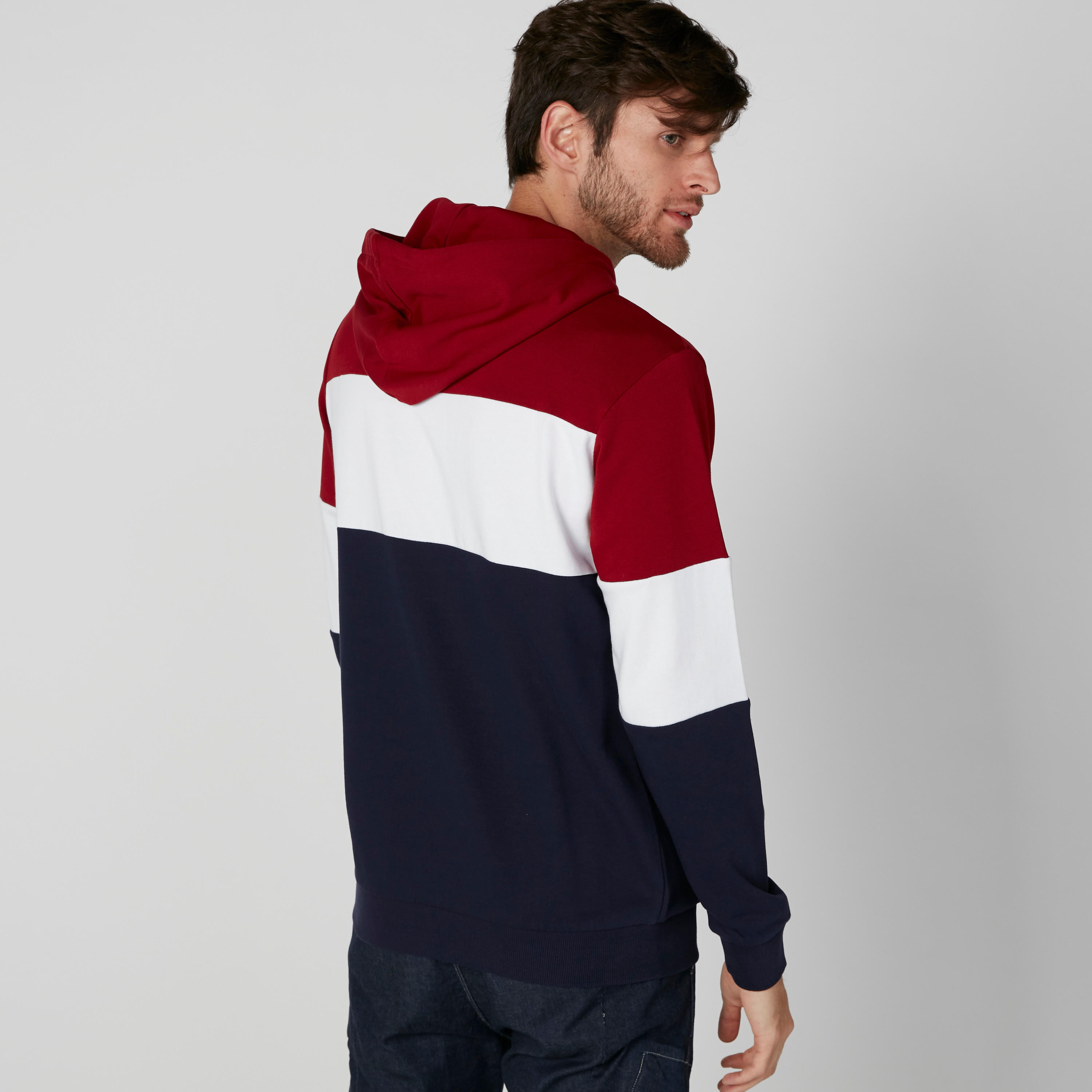 سويت شيرت لي كوبر بقبعة بنقش مطبوع وأكمام طويلة-men-winterwear-hoodiesandsweatshirts-image-2