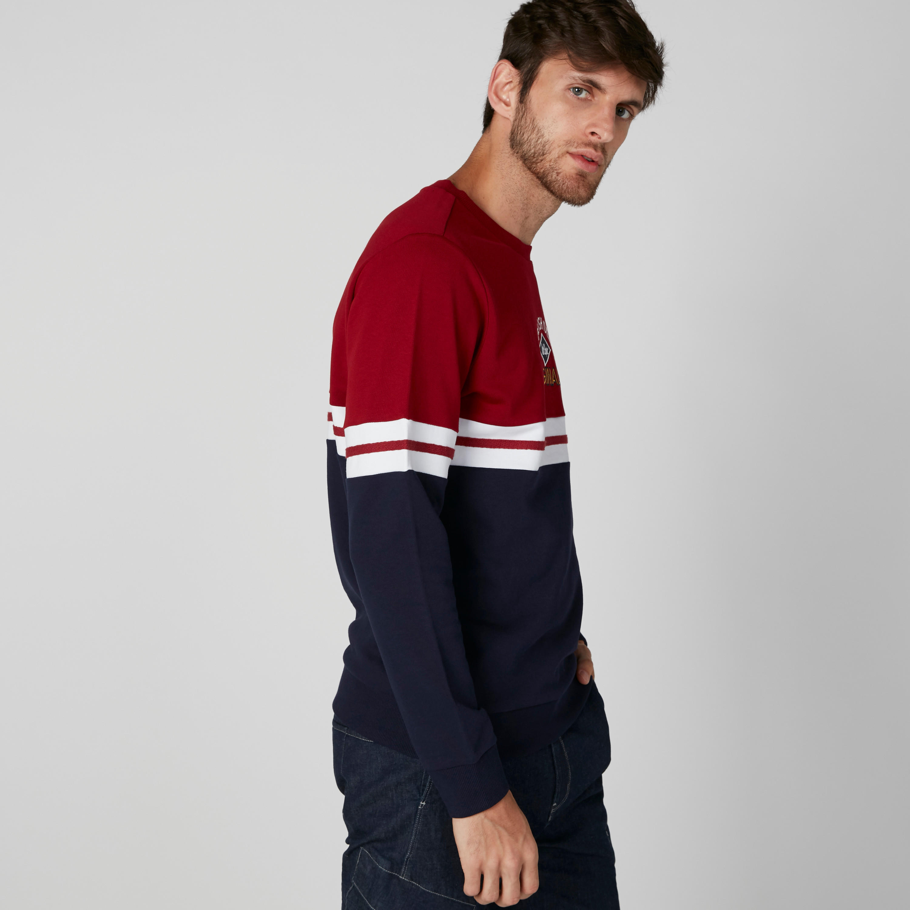سويت شيرت مطرّز من لي كوبر-men-winterwear-hoodiesandsweatshirts-image-1