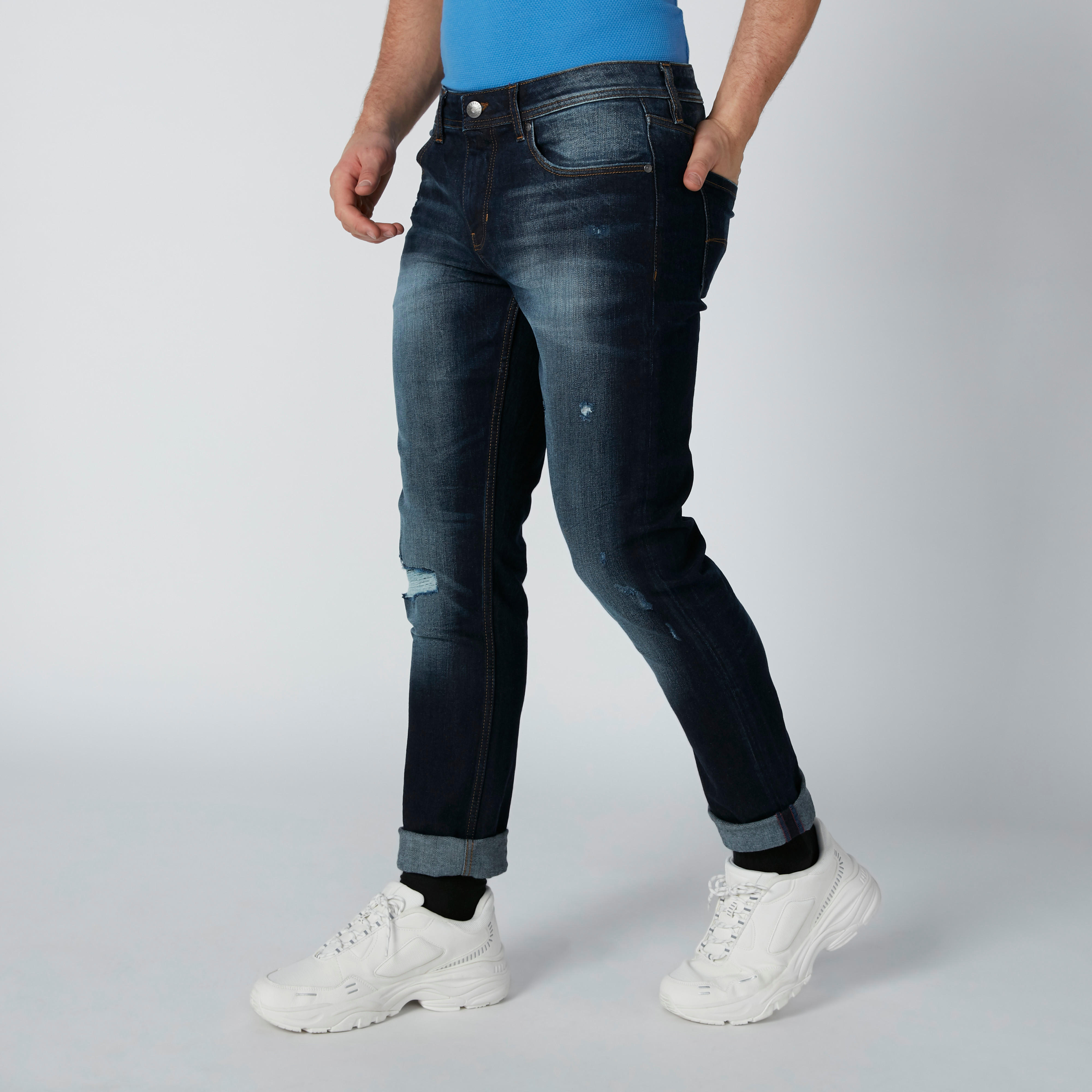 Lee Cooper Distressed Jeans with Pocket Detail-men-clothing-bottoms-jeans-image-1