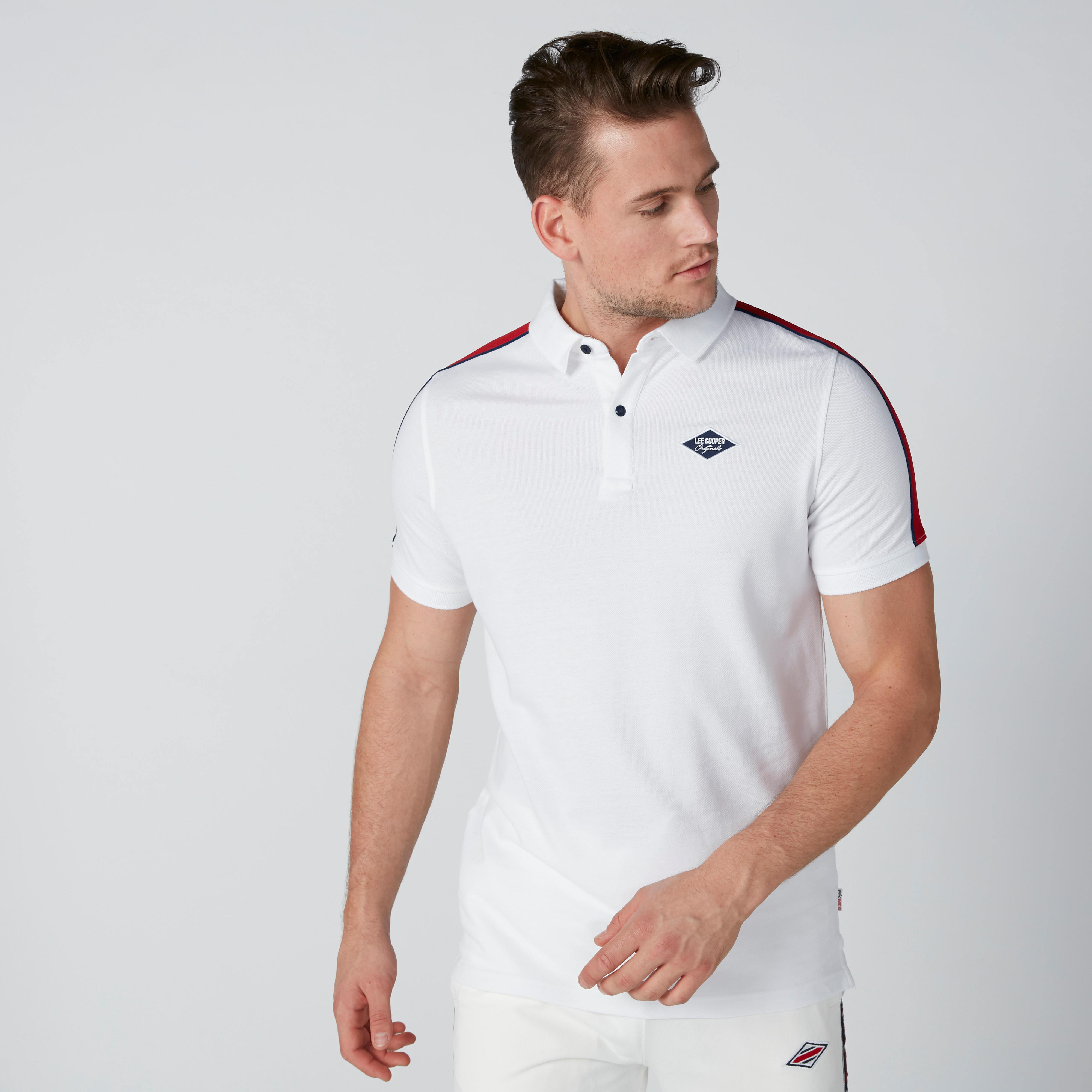 تيشيرت بياقة بولو وأكمام قصيرة من لي كوبر-men-clothing-tshirtsandpolos-polos-image-5