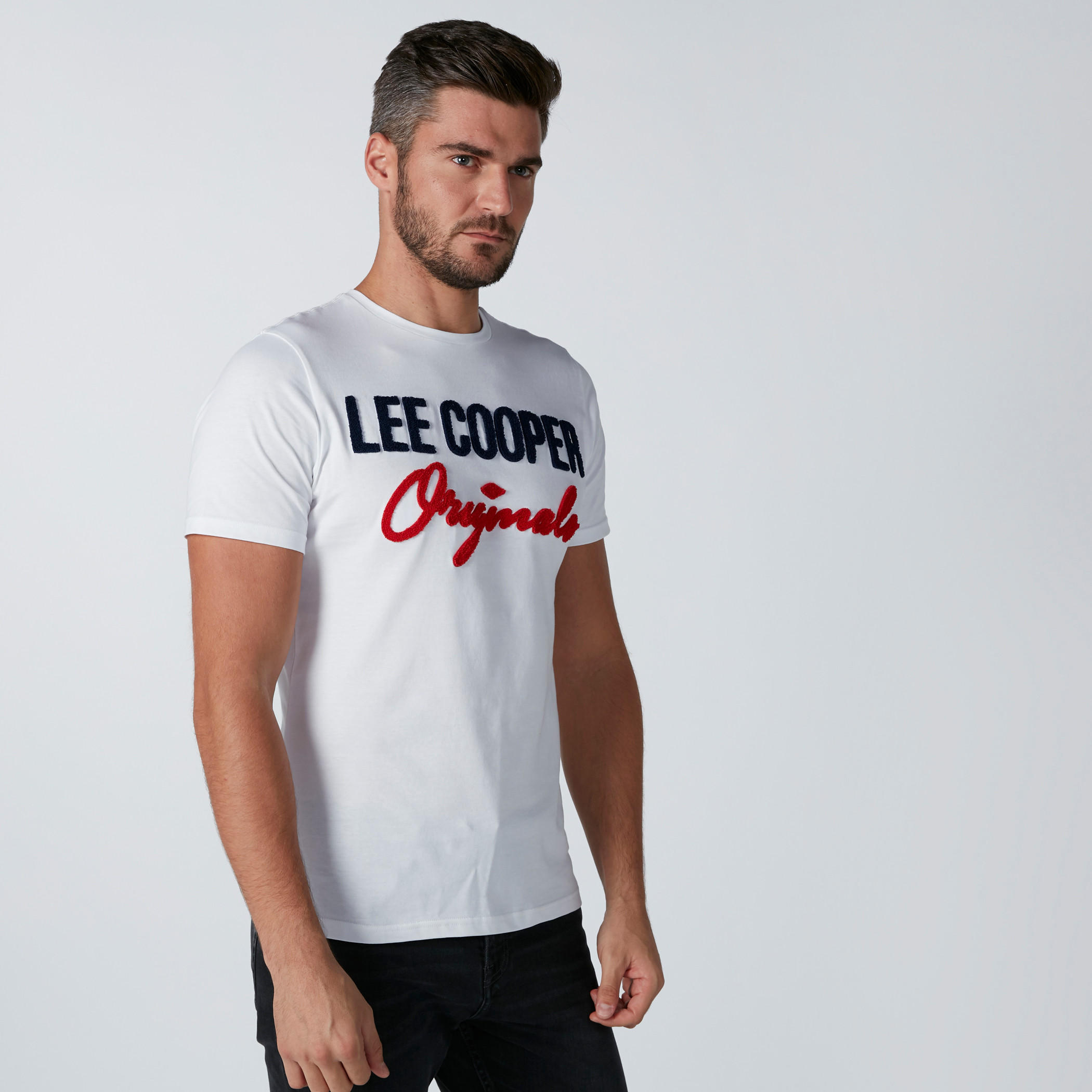 Lee Cooper Embroidered T-Shirt with Short Sleeves-men-clothing-tshirtsandpolos-tshirts-image-4