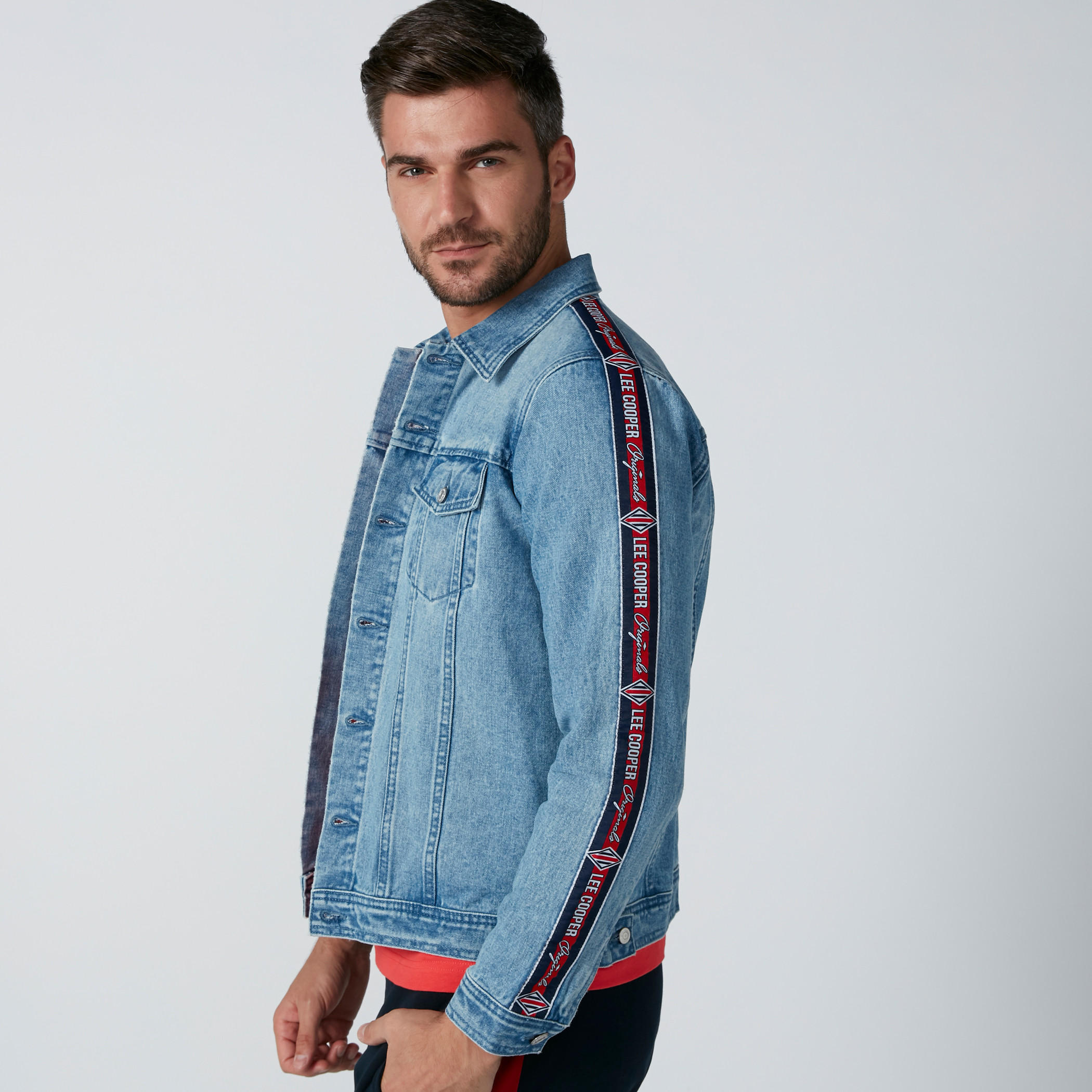 جاكيت دينم بأكمام طويلة من لي كوبر-men-clothing-jacketsandblazers-jackets-image-1