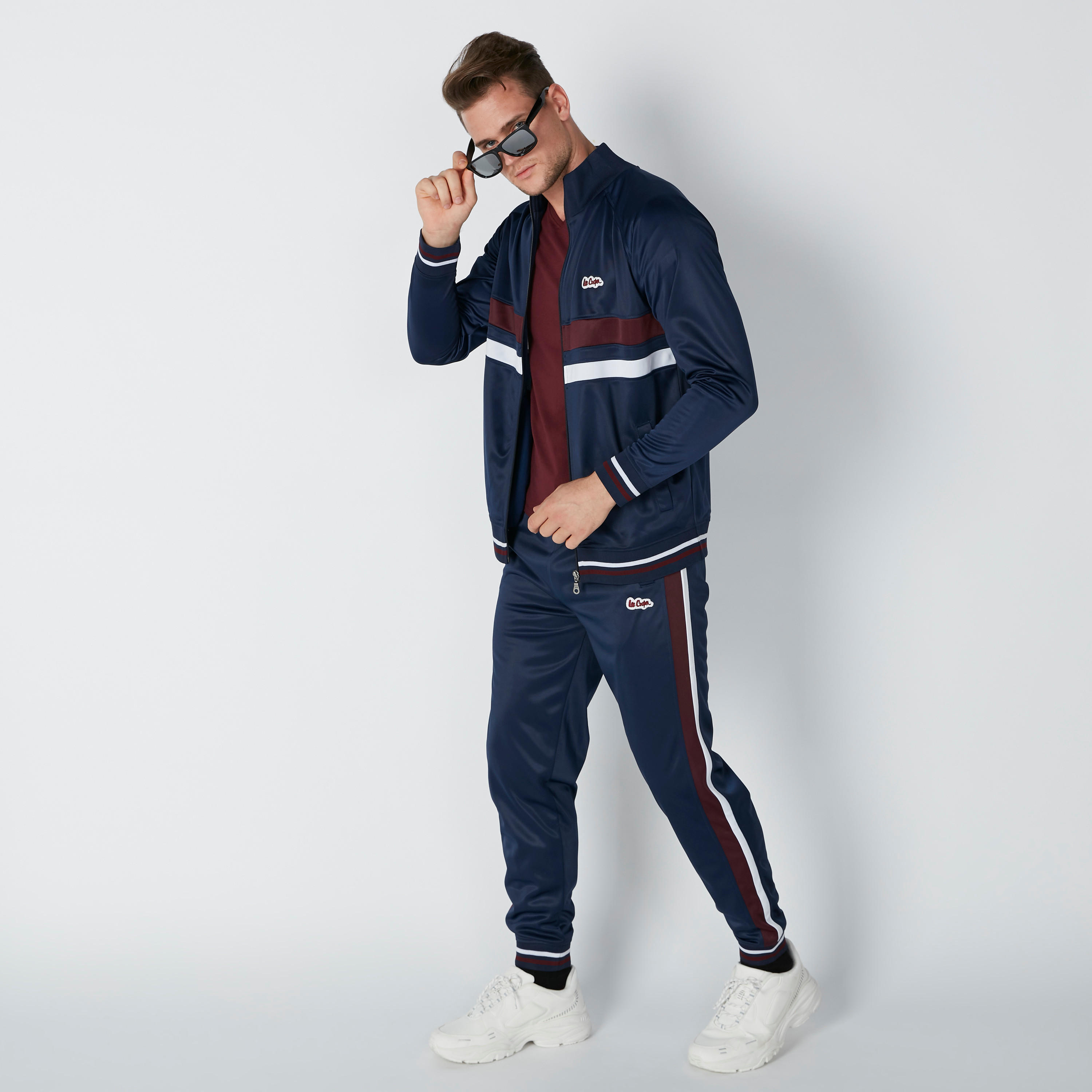 بنطال رياضي بجيوب وشريطة من لي كوبر-men-clothing-bottoms-joggers-image-1