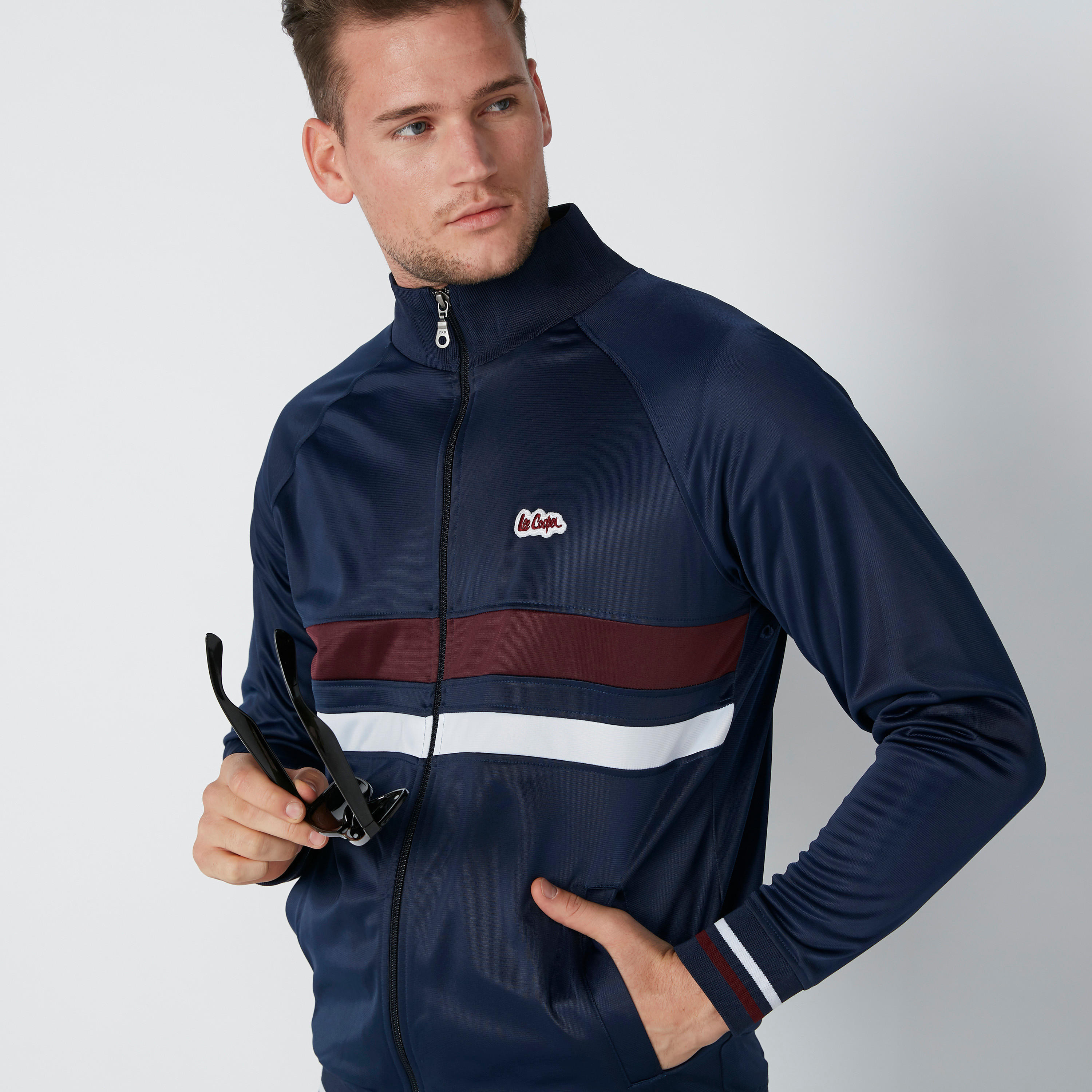 Lee Cooper Striped Bomber Jacket with Pocket Detail-men-clothing-jacketsandblazers-jackets-image-5