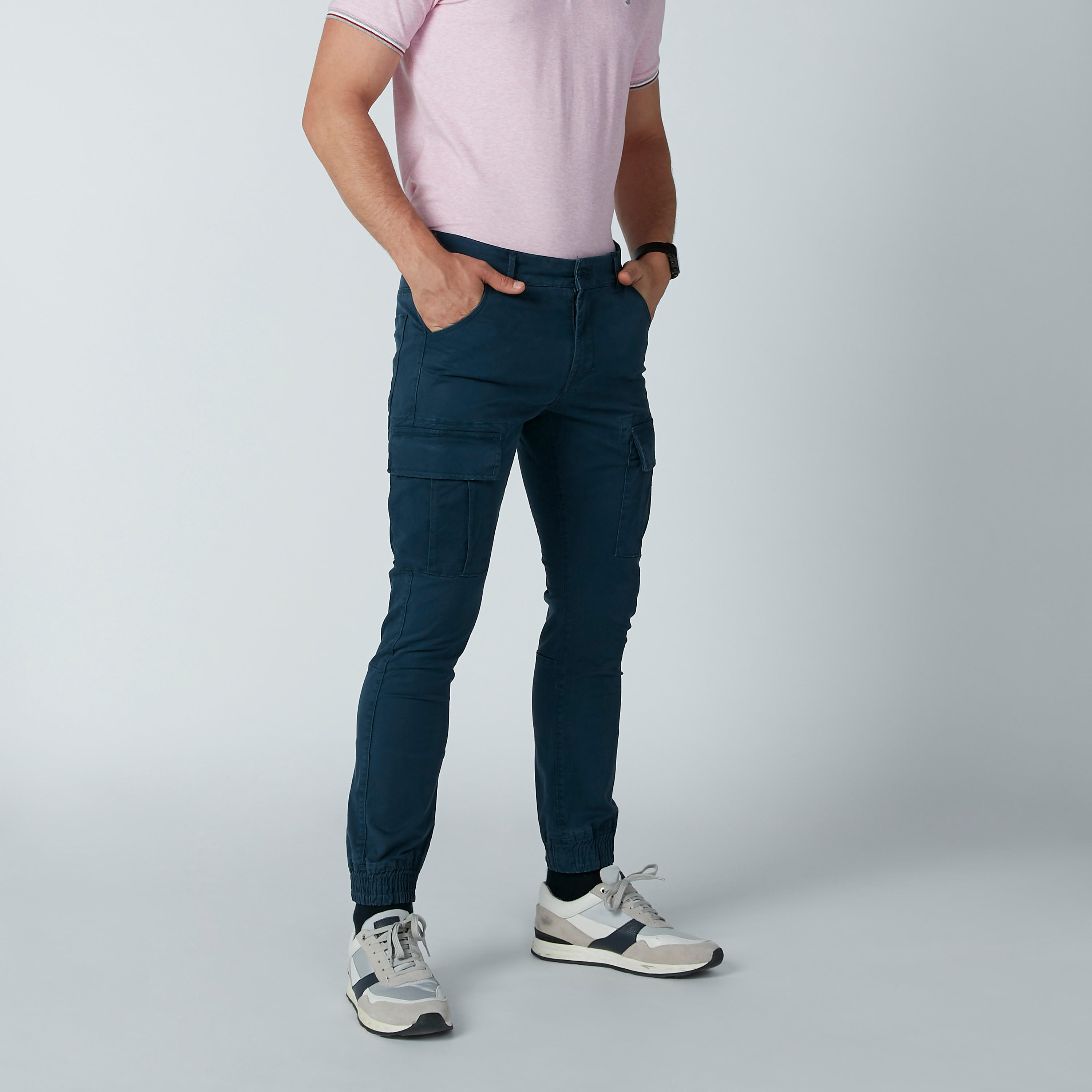 بنطال كارجو طويل بجيوب من لي كوبر-men-clothing-bottoms-trousersandchinos-trousers-image-3