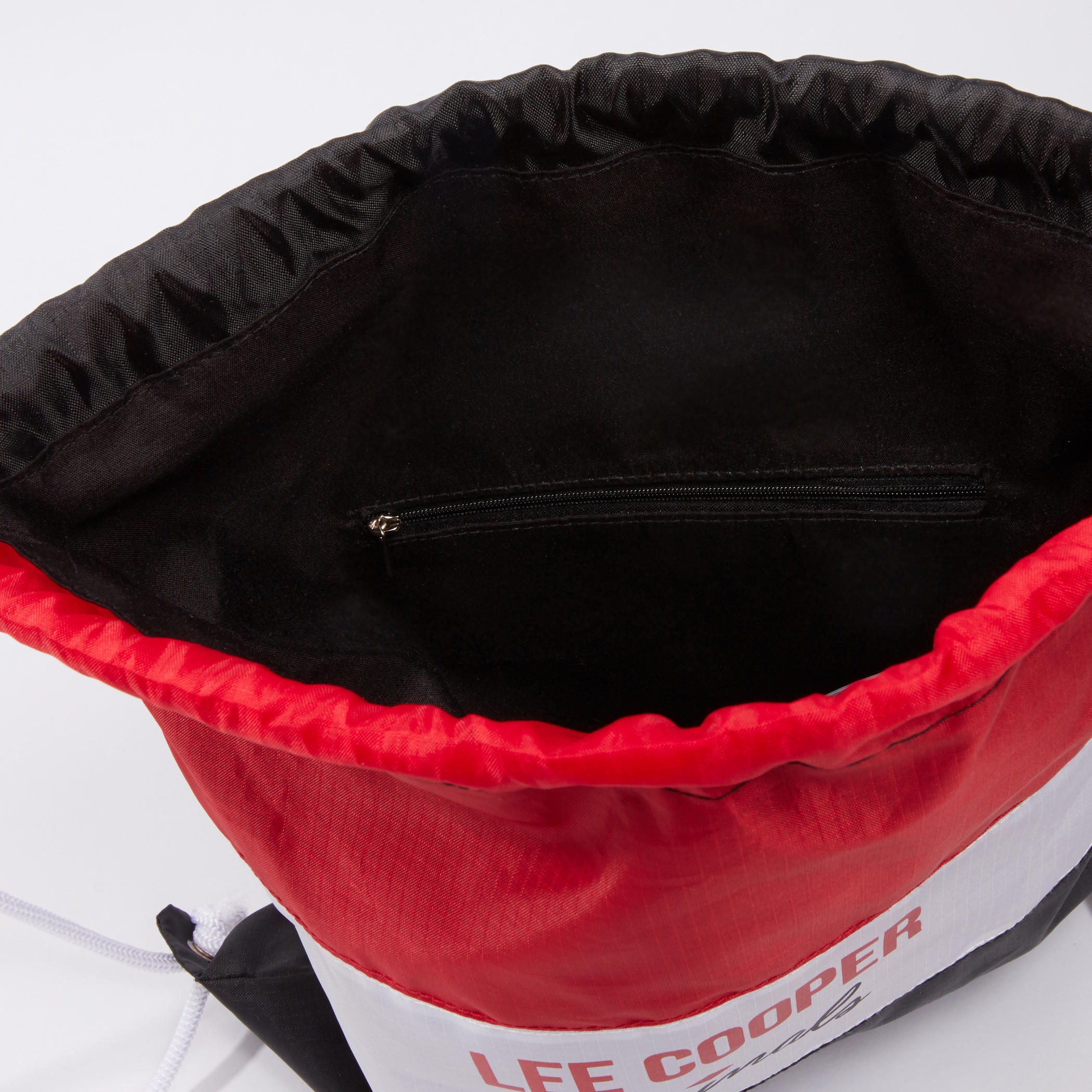 Lee Cooper Printed Backpack with Drawstring Closure-men-bags-image-5