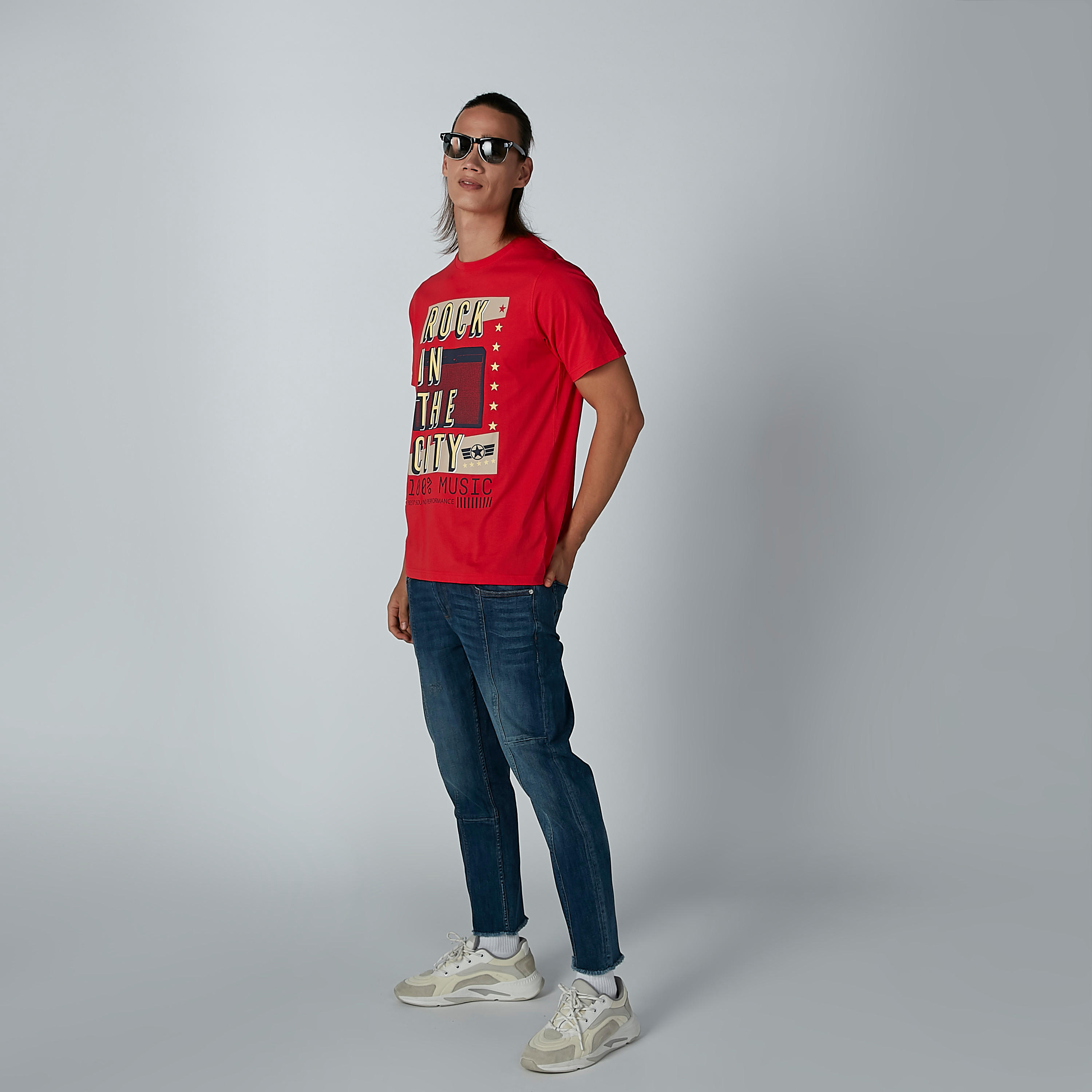 بنطال جينز طويل بجيوب وحلقات للحزام من لي كوبر-men-clothing-bottoms-jeans-image-2