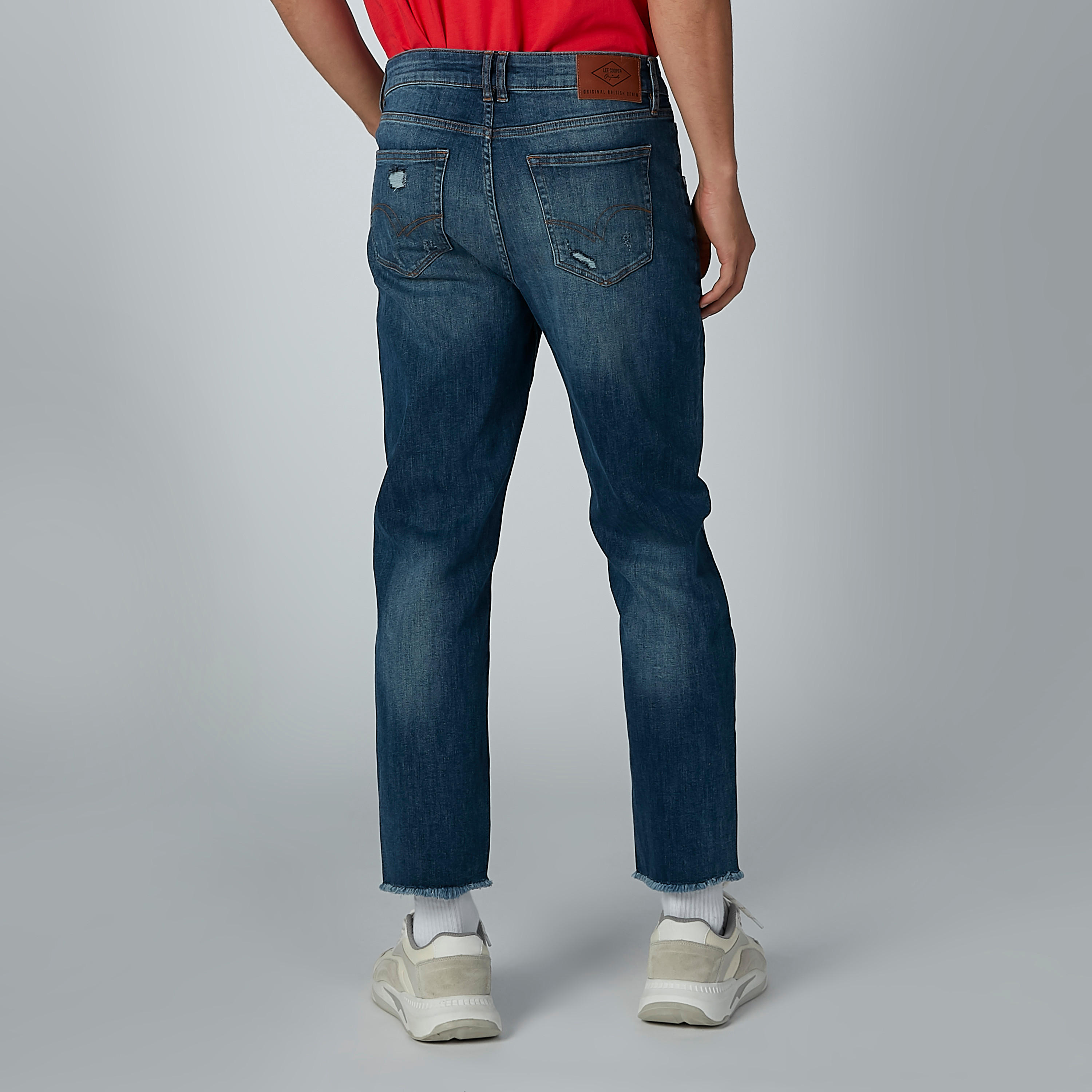 بنطال جينز طويل بجيوب وحلقات للحزام من لي كوبر-men-clothing-bottoms-jeans-image-4