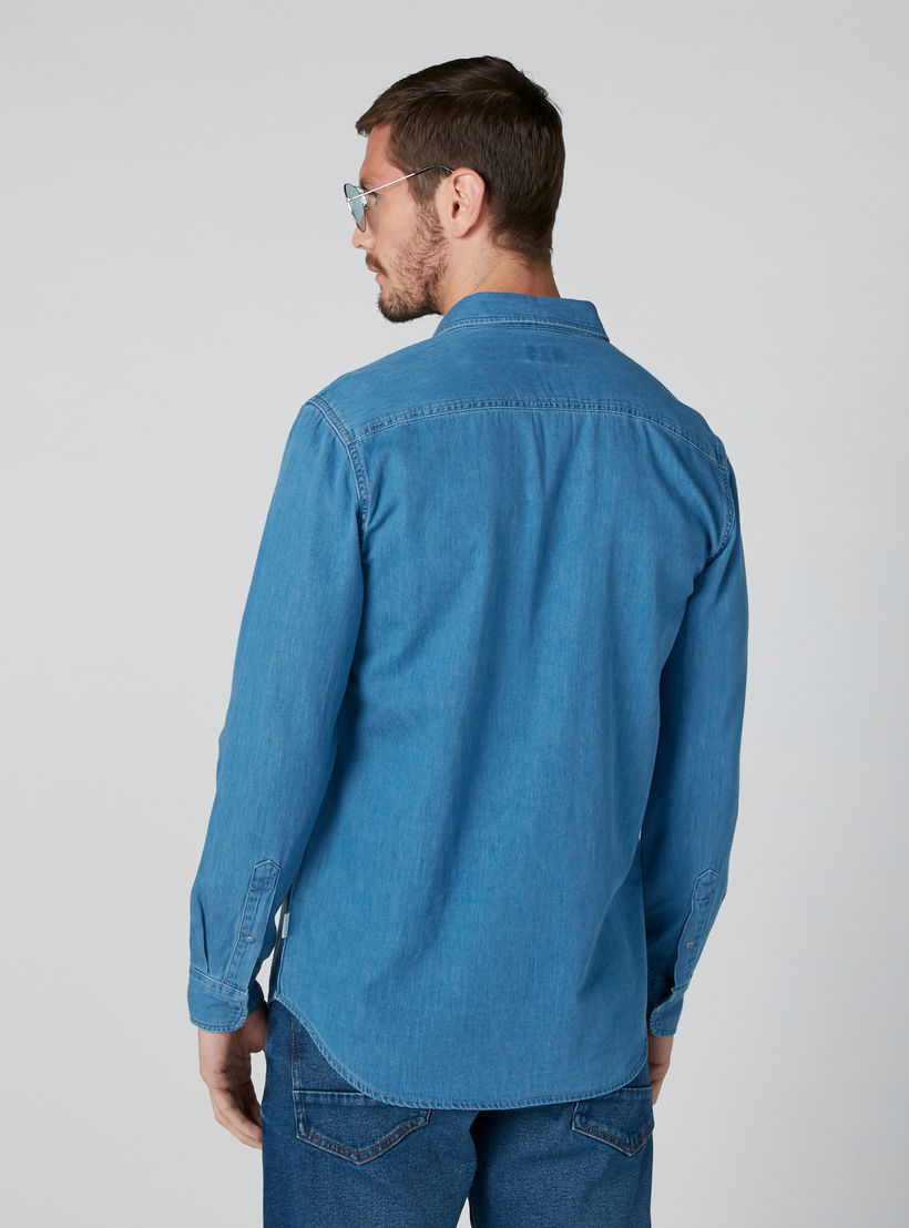 قميص بأكمام طويلة وجيوب من لي كوبر-men-clothing-shirts-image-2