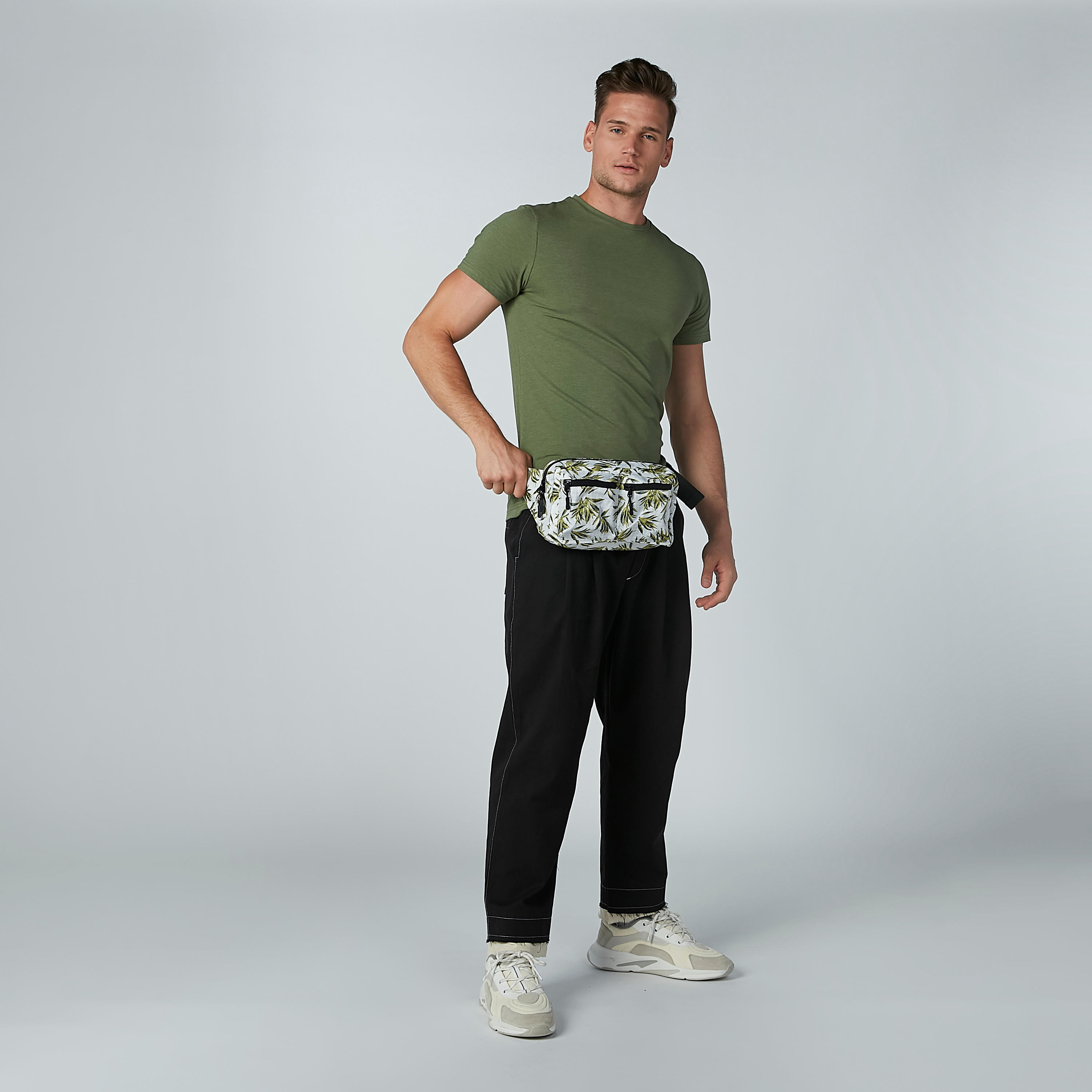 Lee Cooper Plain T-shirt with Round Neck and Short Sleeves-men-clothing-tshirtsandpolos-tshirts-image-2