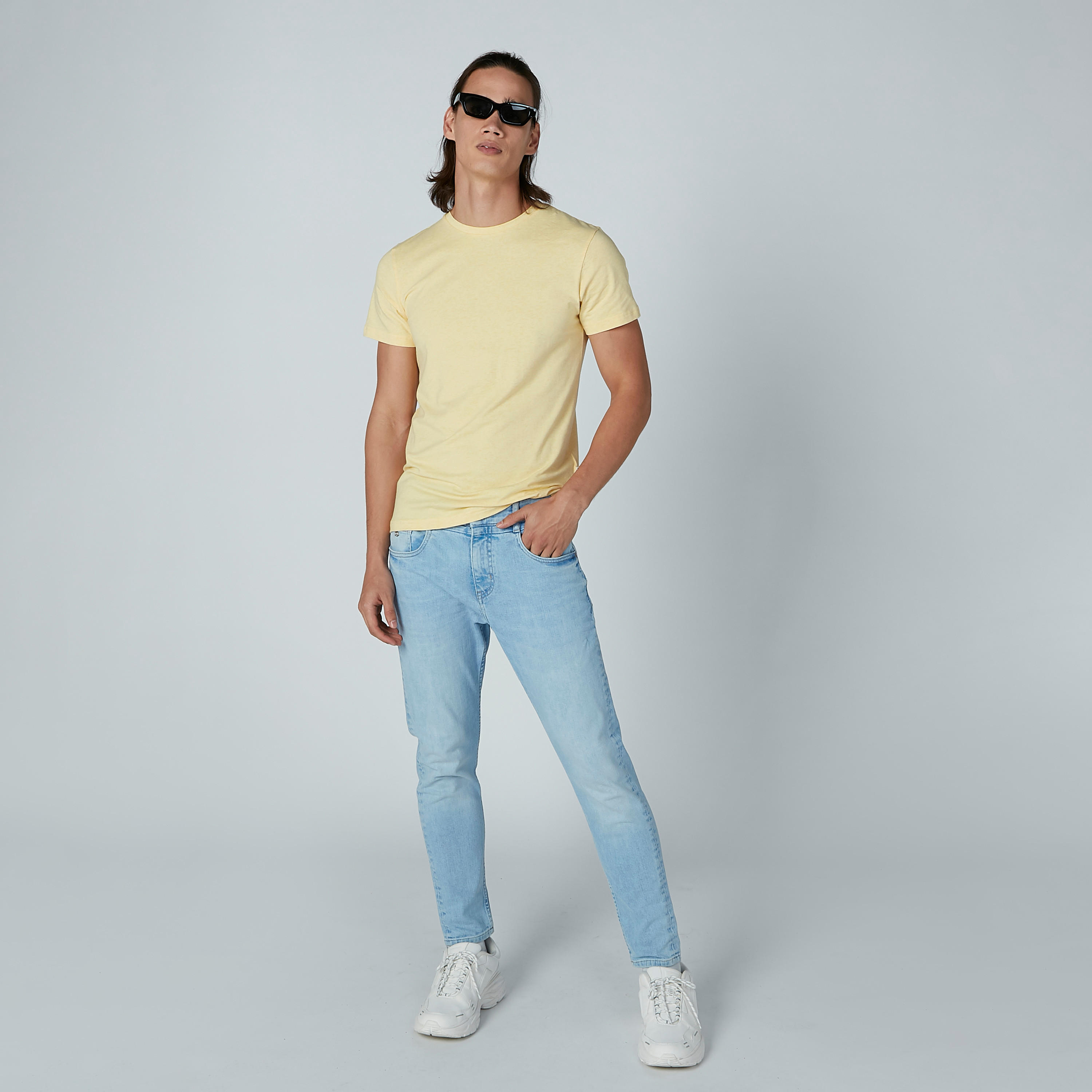 Lee Cooper Solid T-Shirt with Short Sleeves and Round Neck-men-clothing-tshirtsandpolos-tshirts-image-2