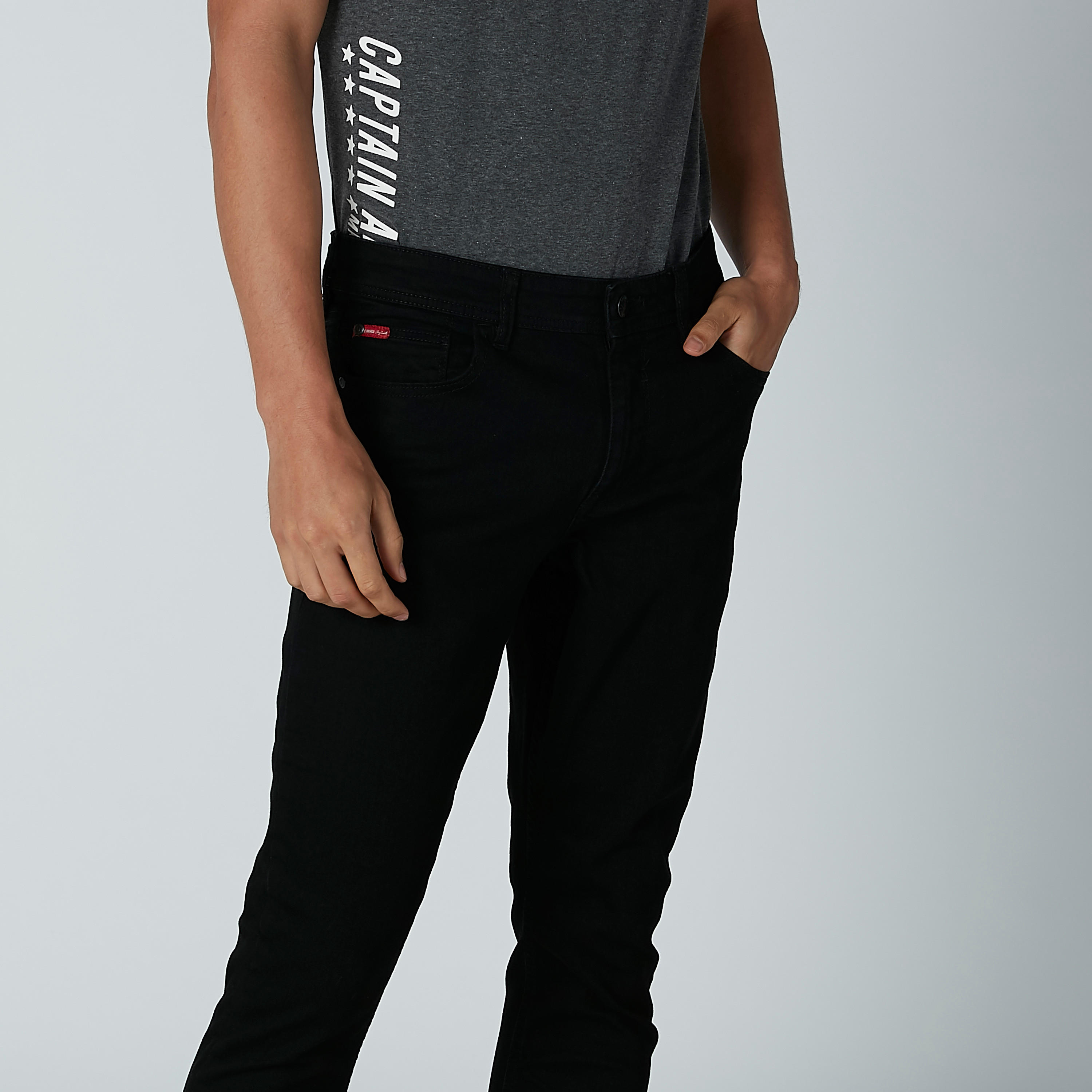 بنطال جينز طويل بجيوب وحلقات للحزام من لي كوبر-men-clothing-bottoms-jeans-image-4