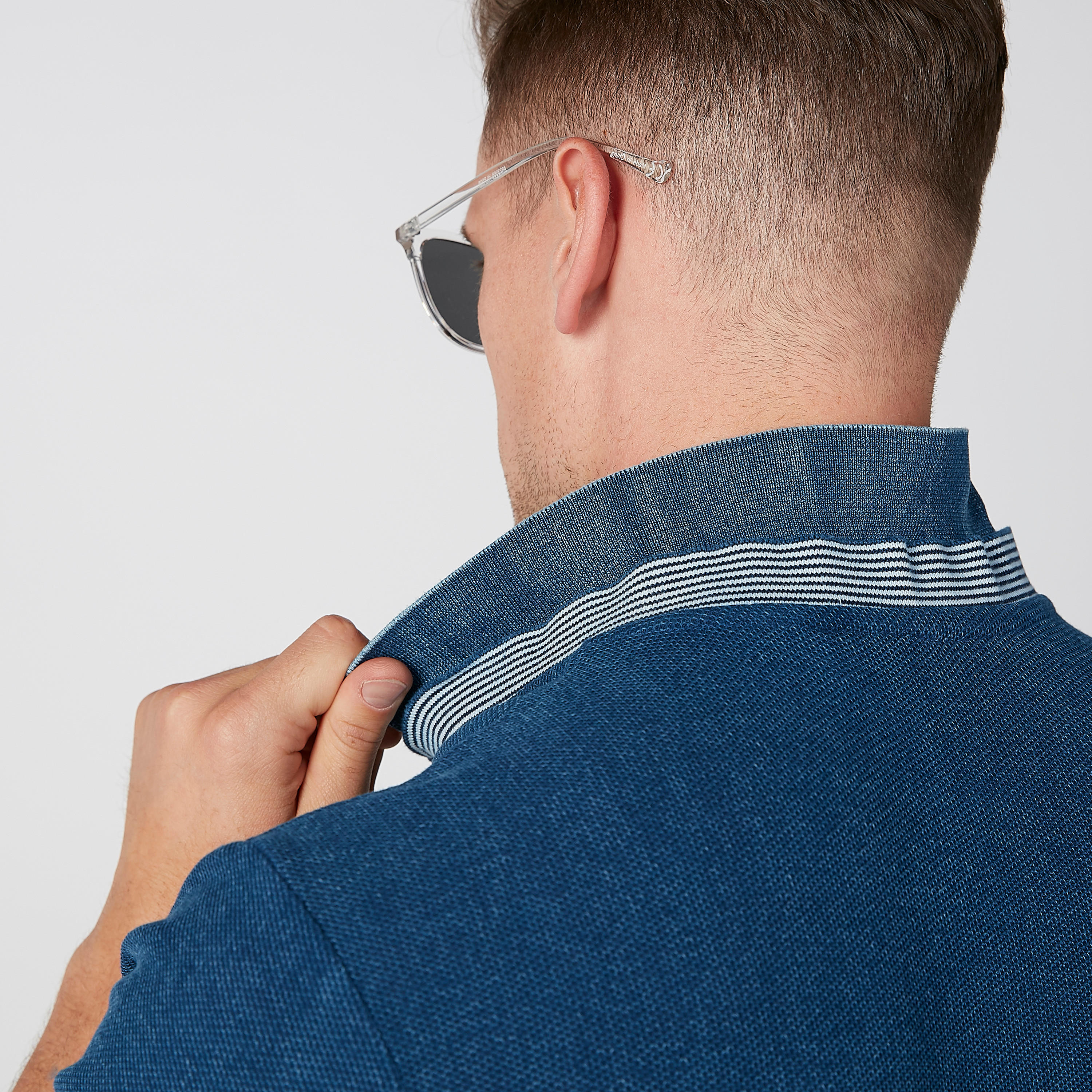 تيشيرت بارز الملمس بأكمام قصيرة من لي كوبر-men-clothing-tshirtsandpolos-tshirts-image-2